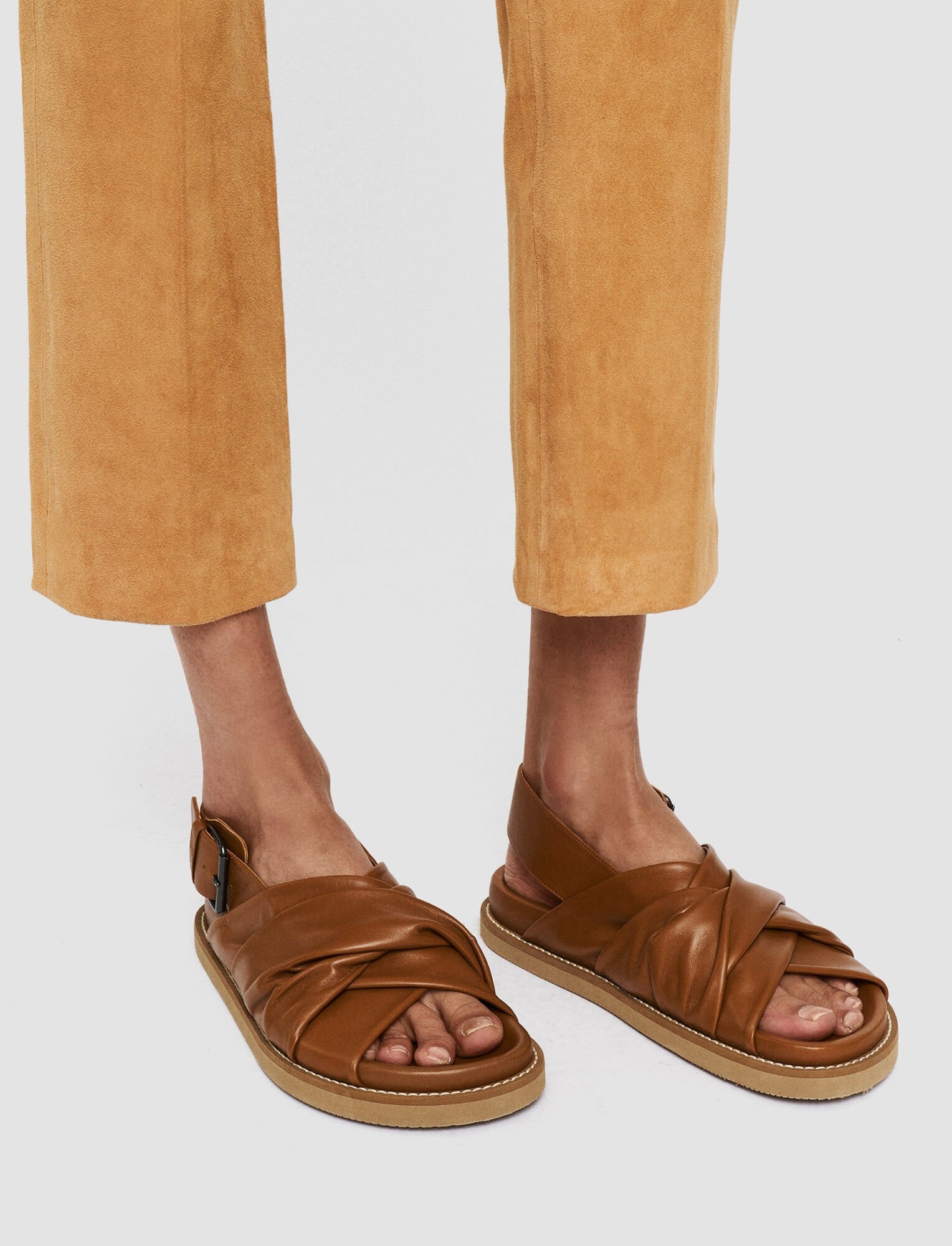 Leather Jazzy Strap Sandals - 4