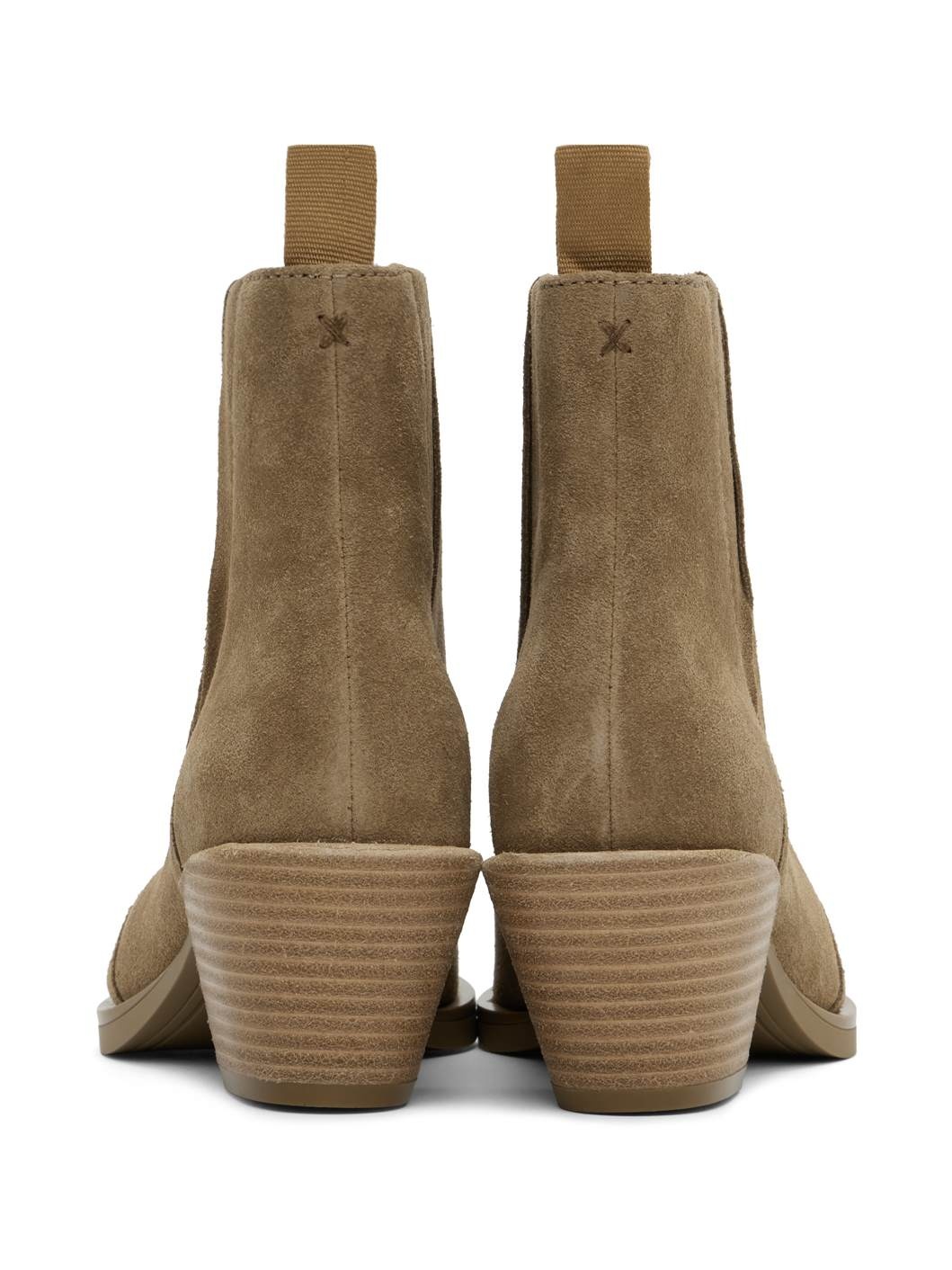 Beige Dart Boots - 2