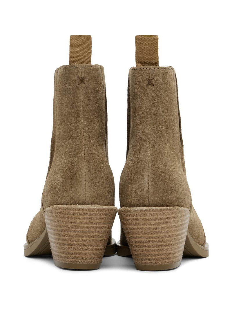 Beige Dart Boots 2