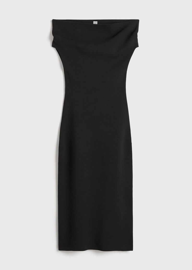 Double-knit dress black 1