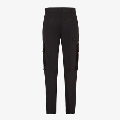 FENDI Black cotton pants outlook