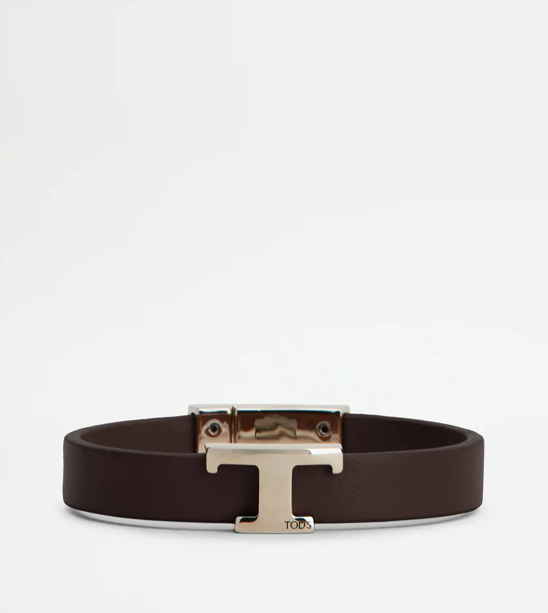 T TIMELESS BRACELET IN LEATHER - BROWN - 1