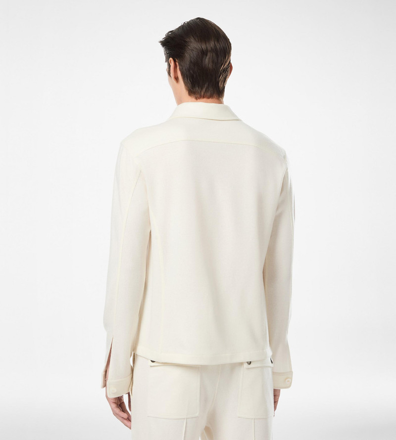 CASHMERE CHEST POCKET OUTERSHIRT 4