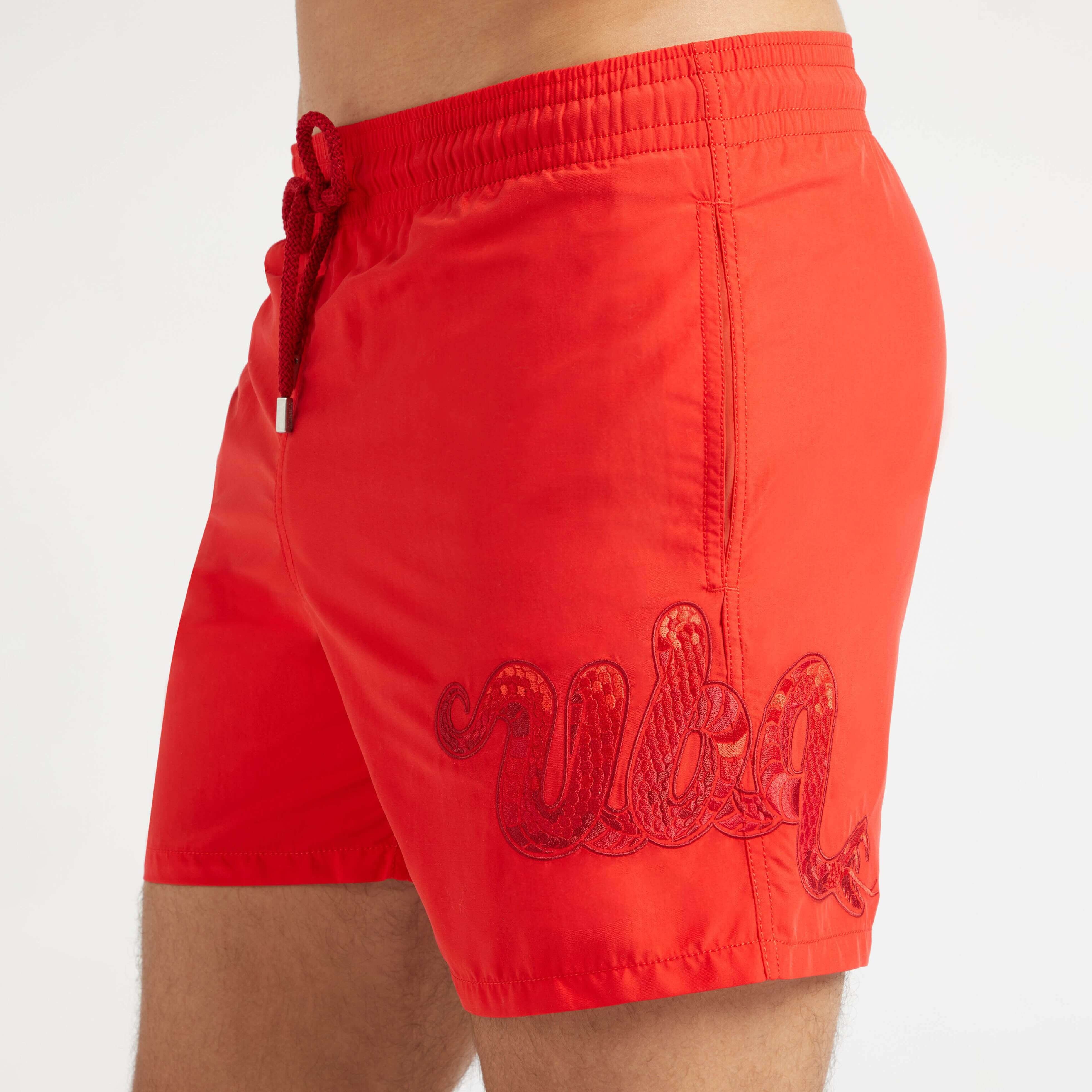 Men Embroidered Swim Trunks The Year Of The Snake - 6