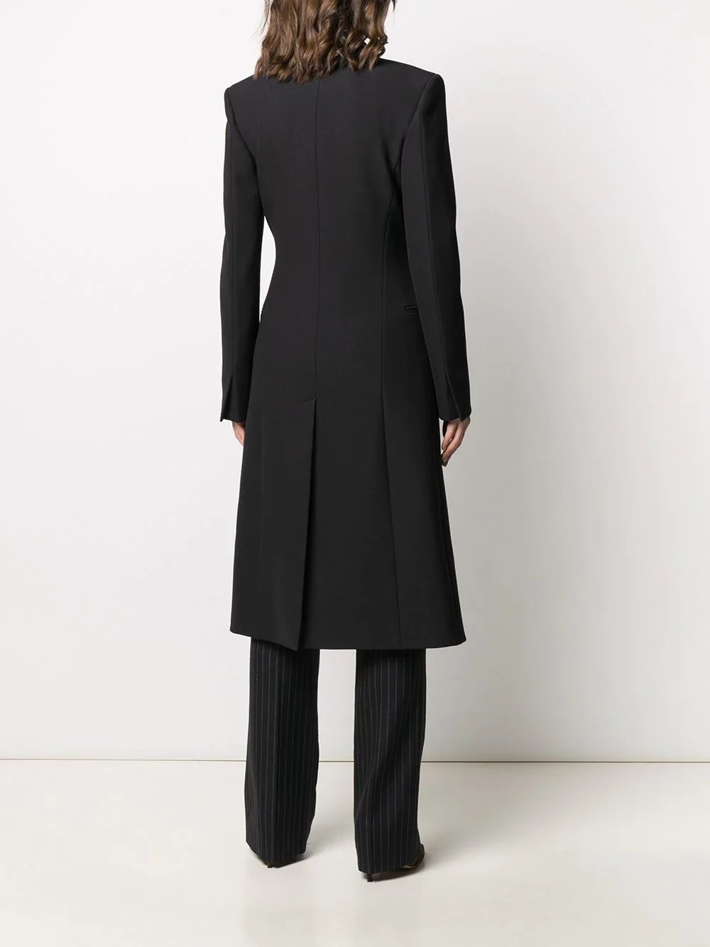 belted tuxedo coat - 4