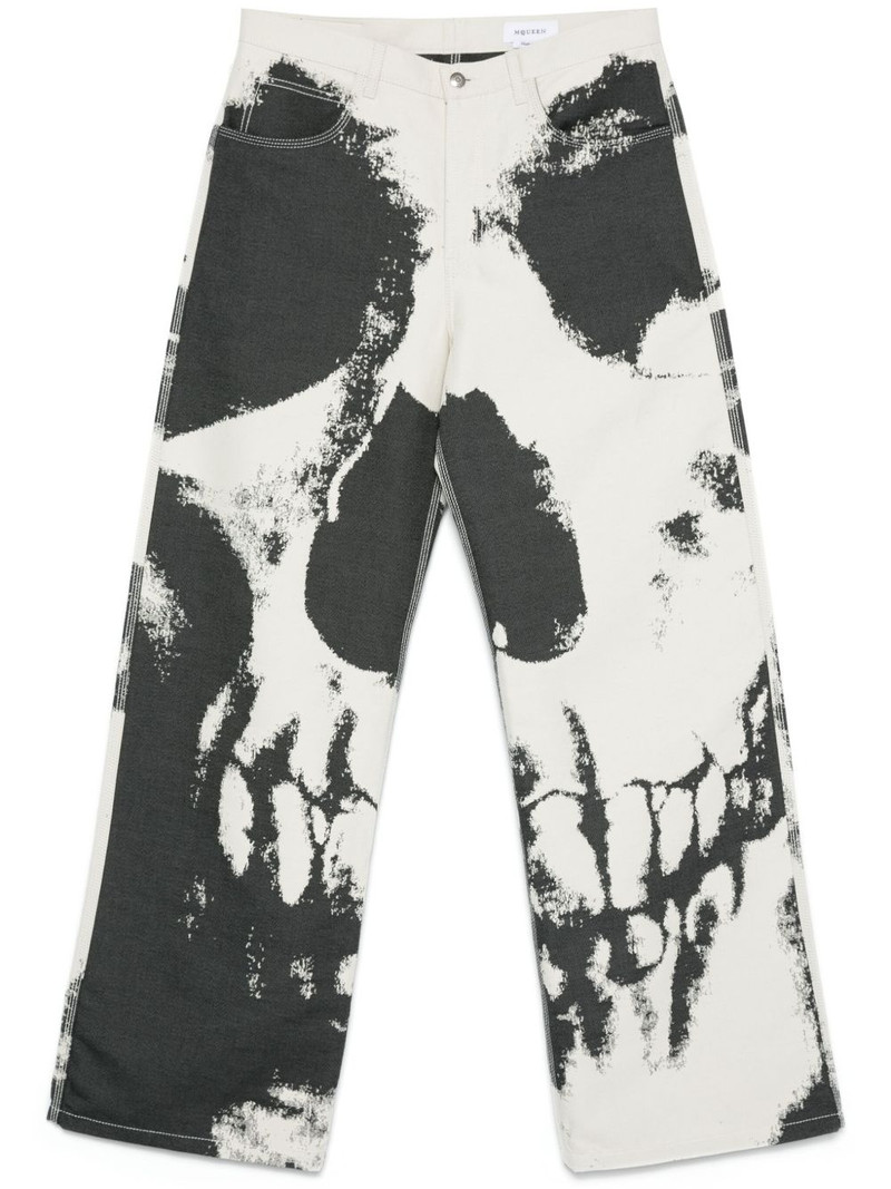 skull-print trousers 1