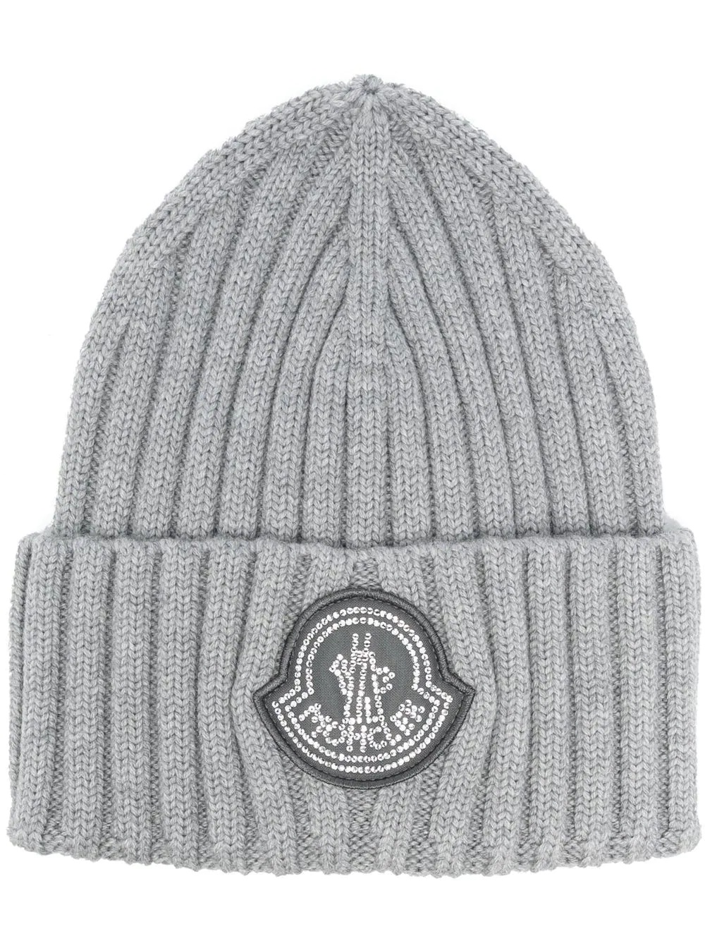 logo patch beanie hat - 1