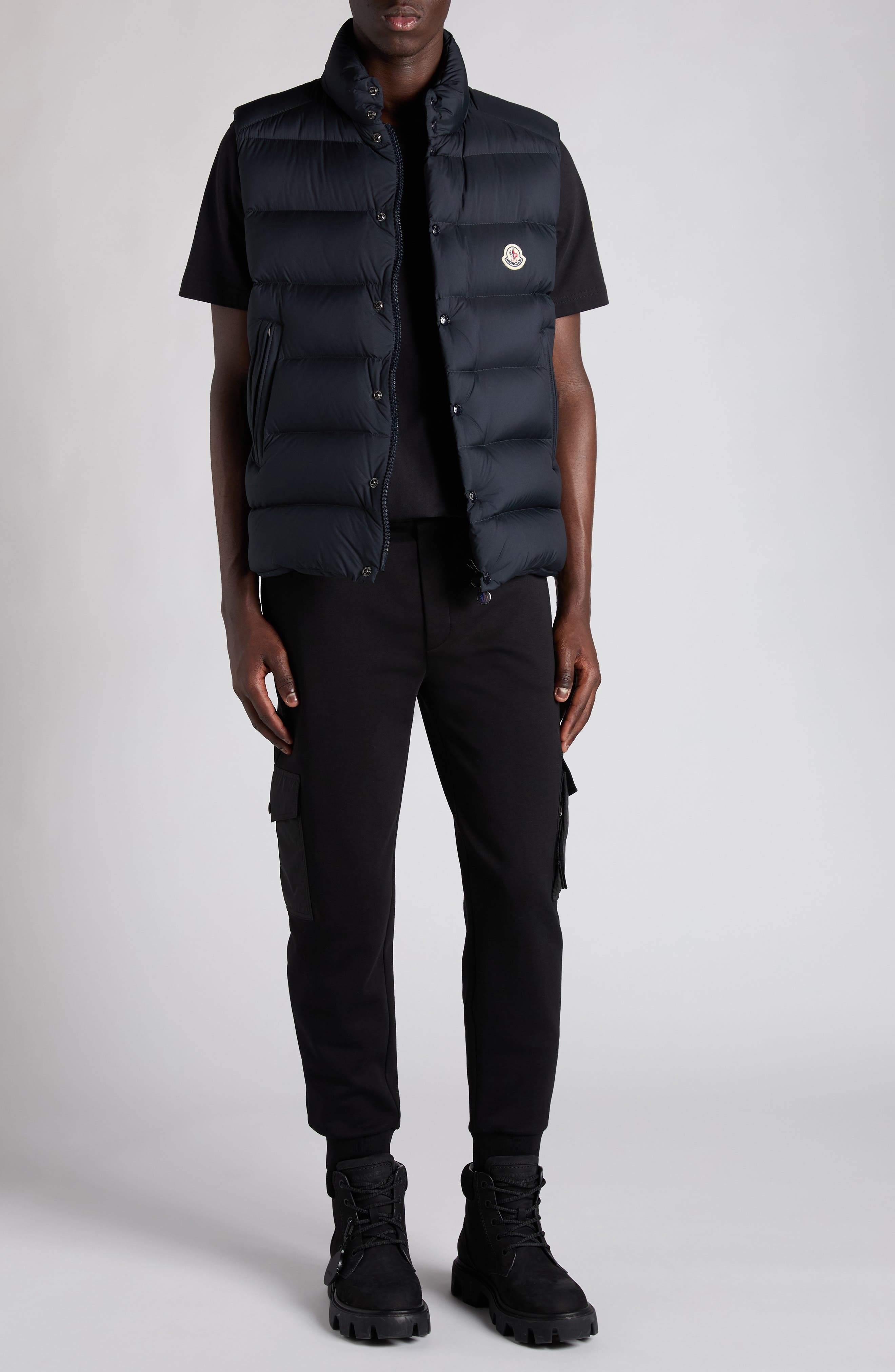 Moncler Tibb Water Repellent Down Puffer Vest in Black at Nordstrom - 2