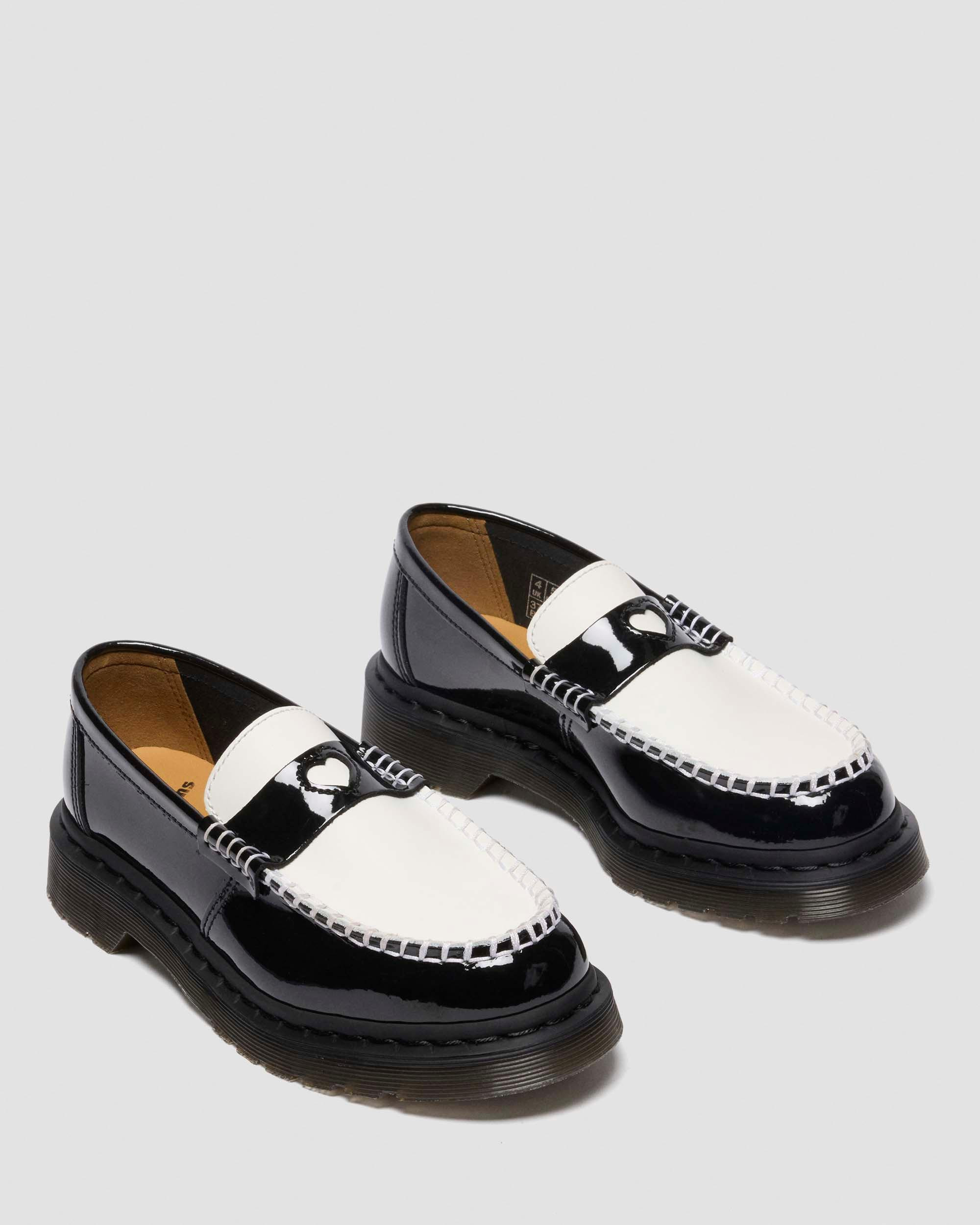 Penton Heart Two-Tone Arcadia Rub Off Leather Loafers - 8
