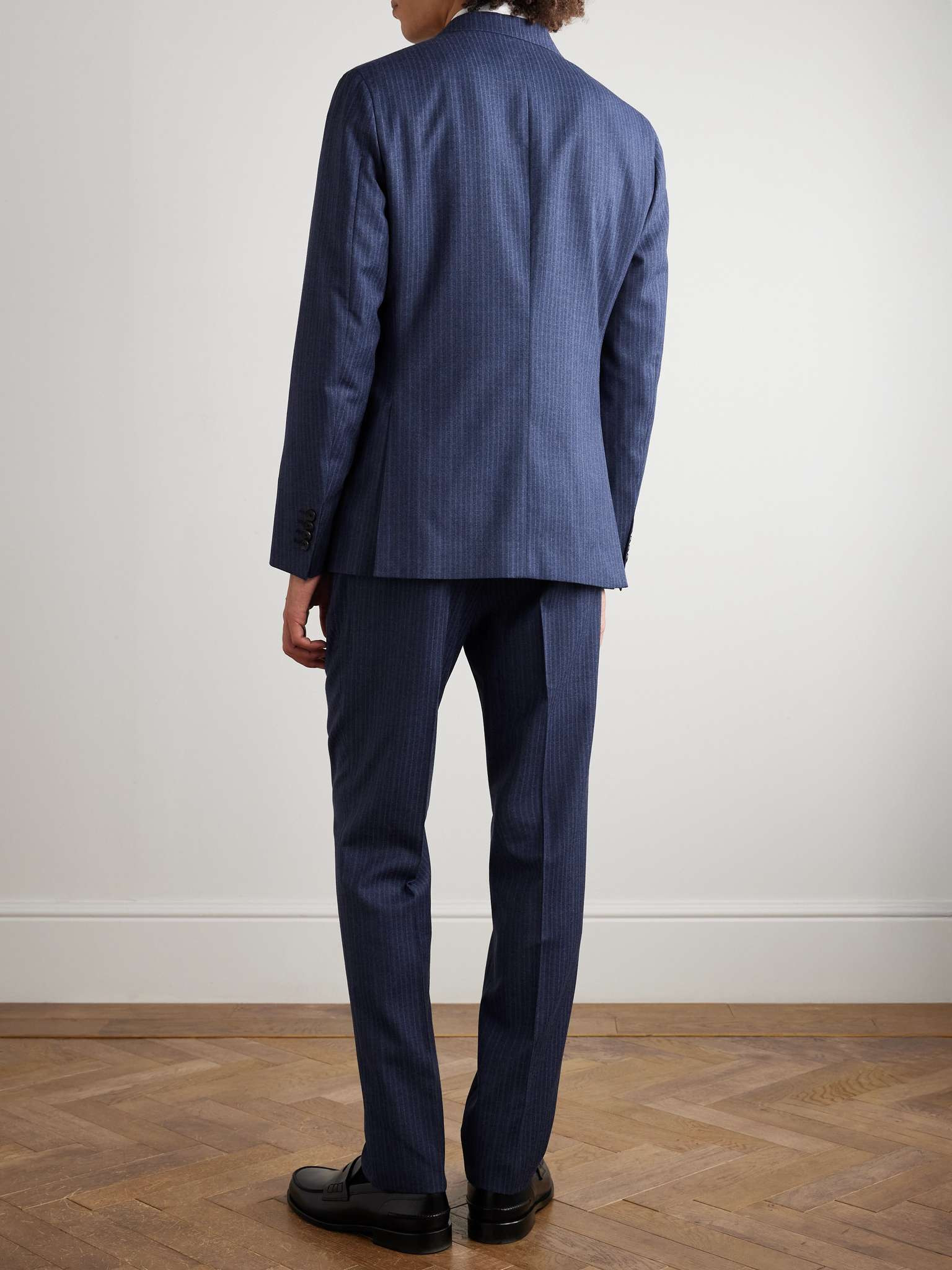 Roma Pinstriped Wool Suit - 4