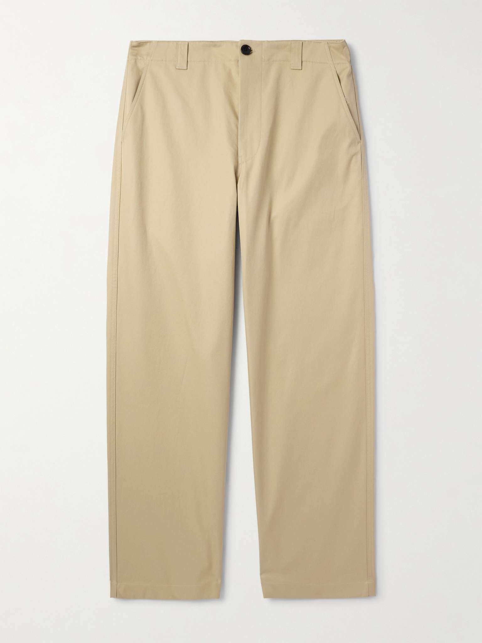 Straight-Leg Cotton-Twill Trousers - 1