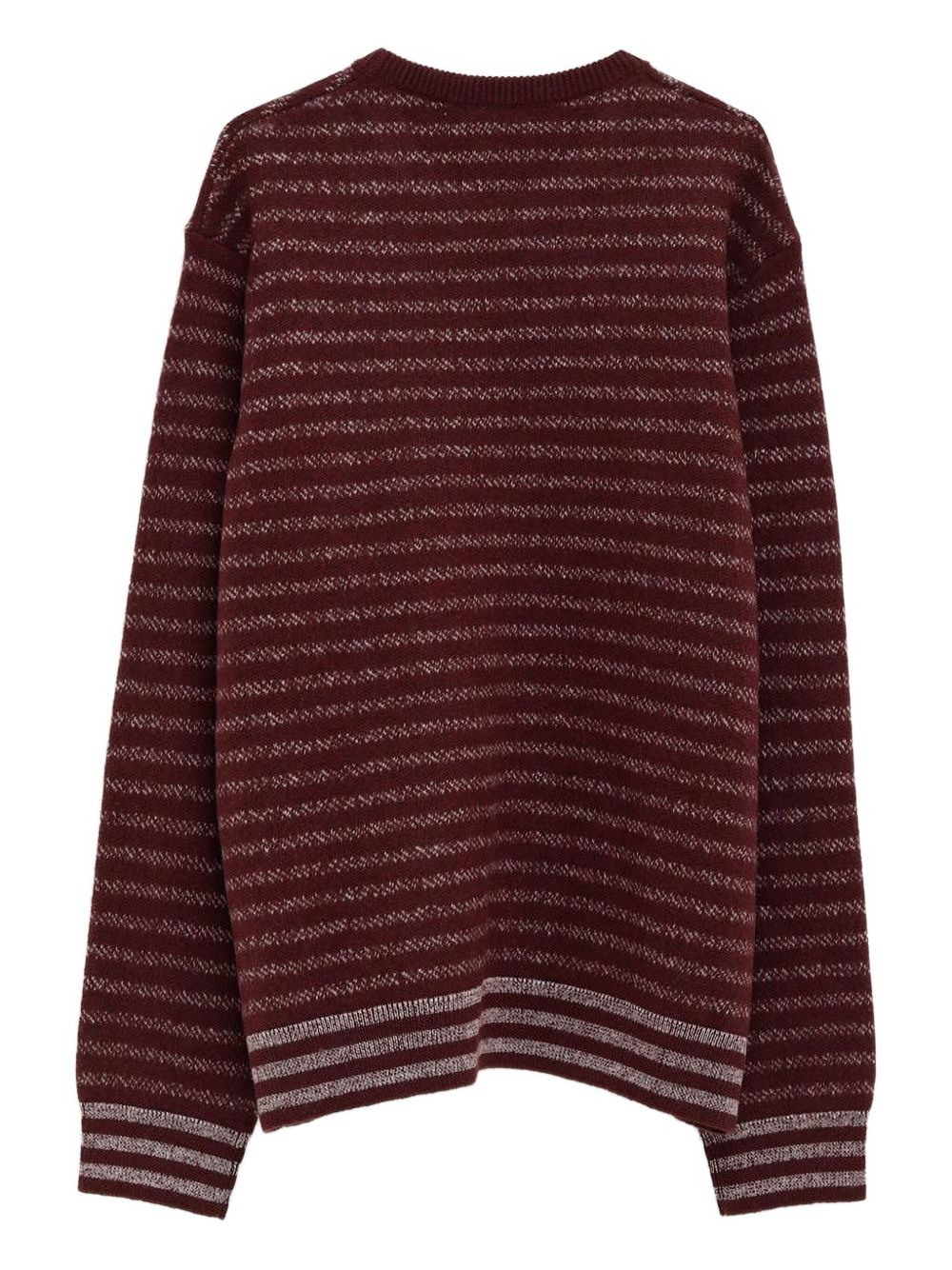 striped logo-embroidered sweater - 2