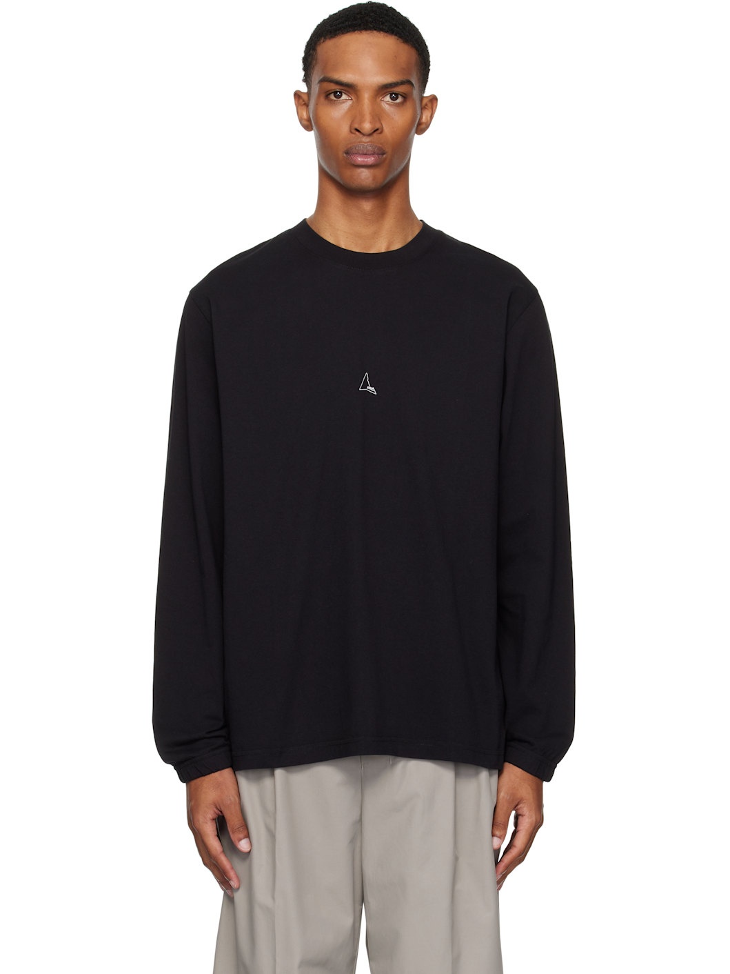 Black Logo Long Sleeve T-shirt - 1