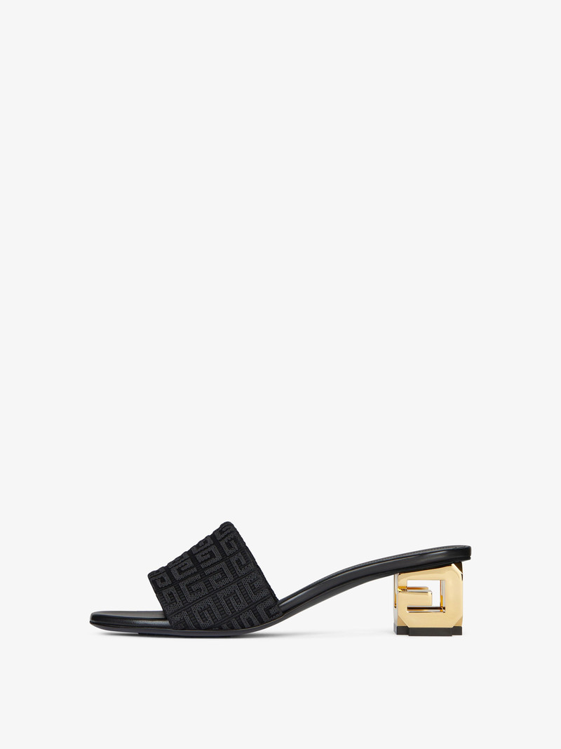 Givenchy G CUBE MULES IN 4G CANVAS outlook