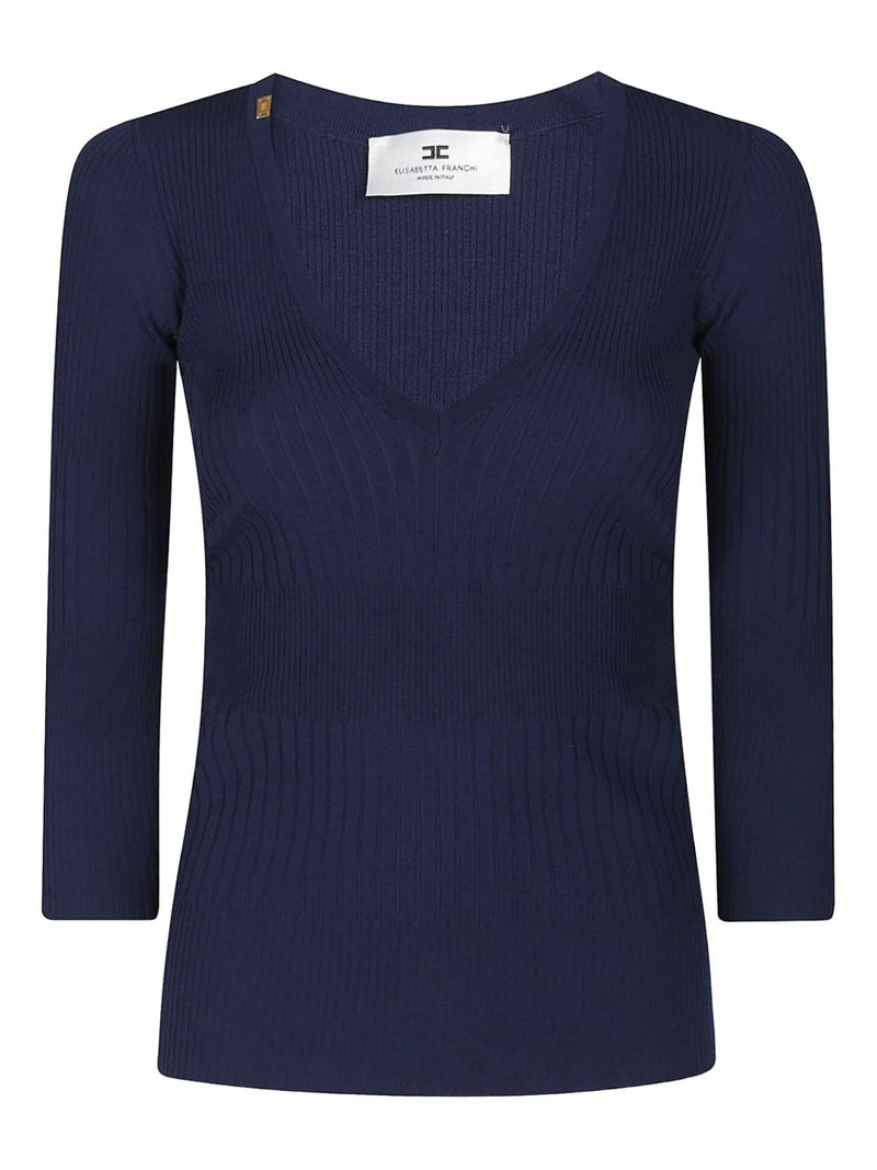 ribbed v-neck sweater 1