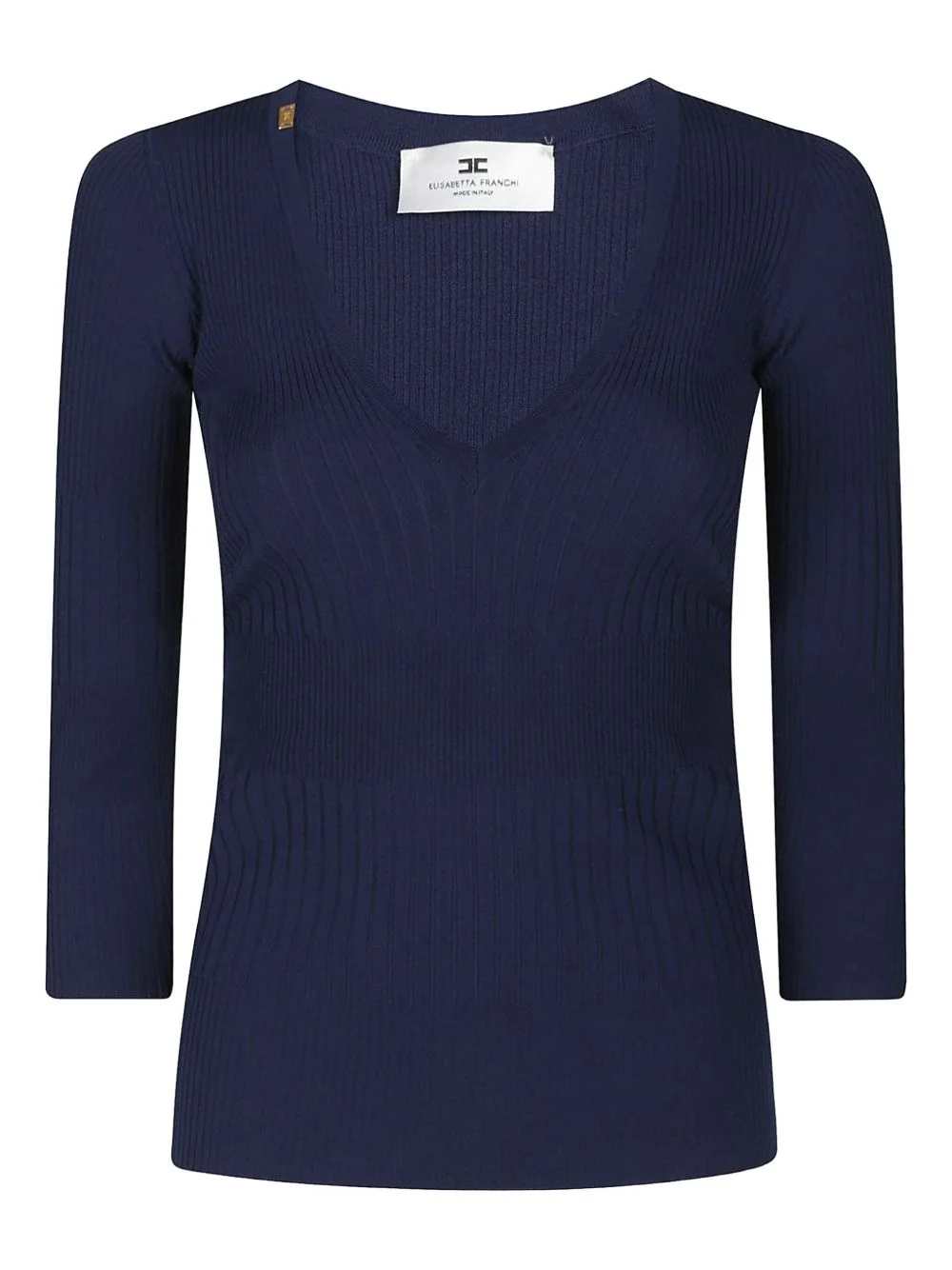 ribbed v-neck sweater - 1