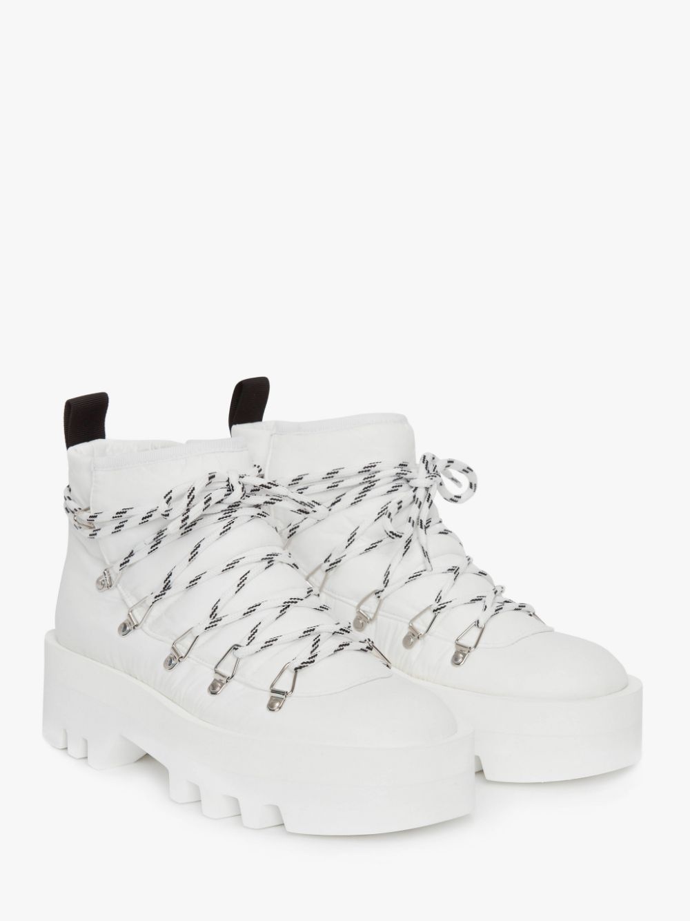 PADDED FABRIC LACE UP BOOT - 2