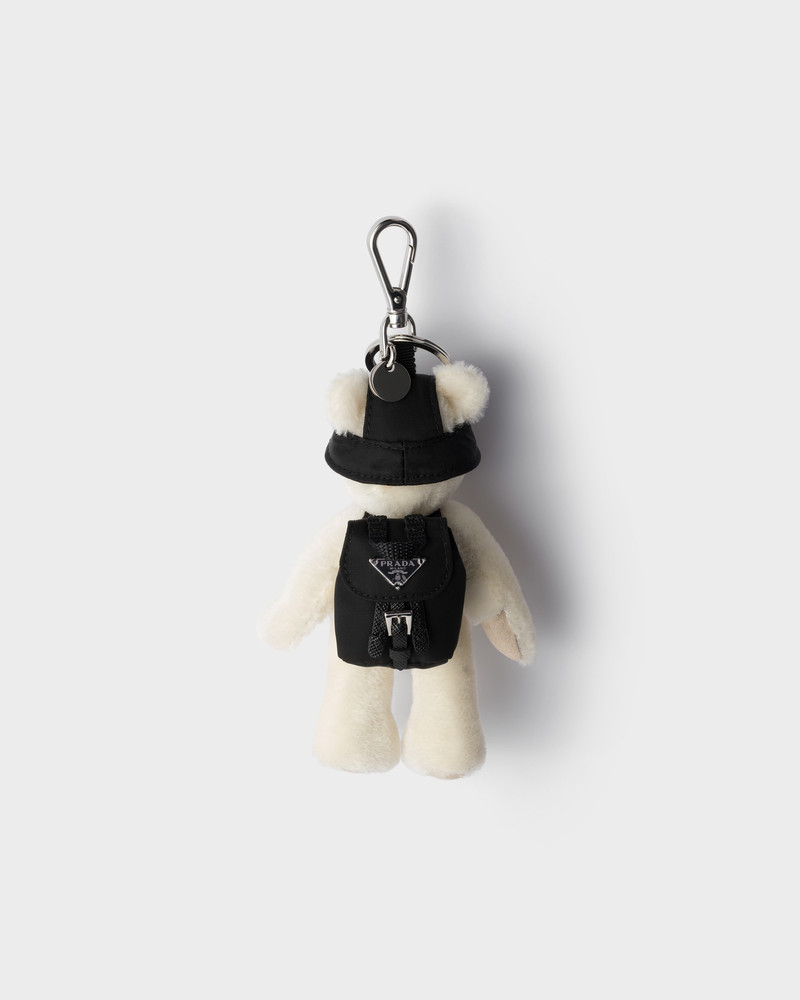 Prada Teddy keychain charm outlook