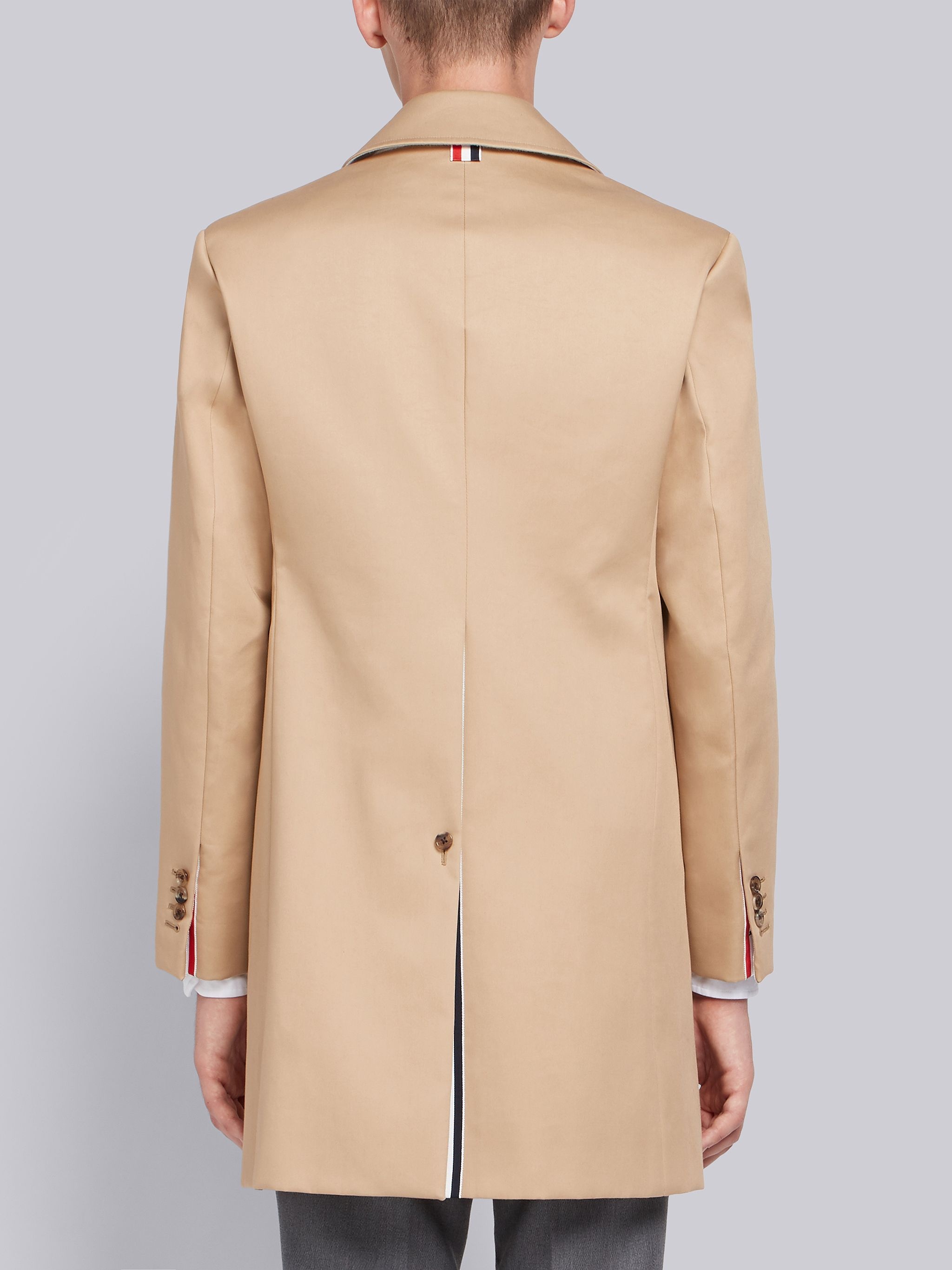 Khaki Mackintosh Bal Collar Classic Overcoat - 3