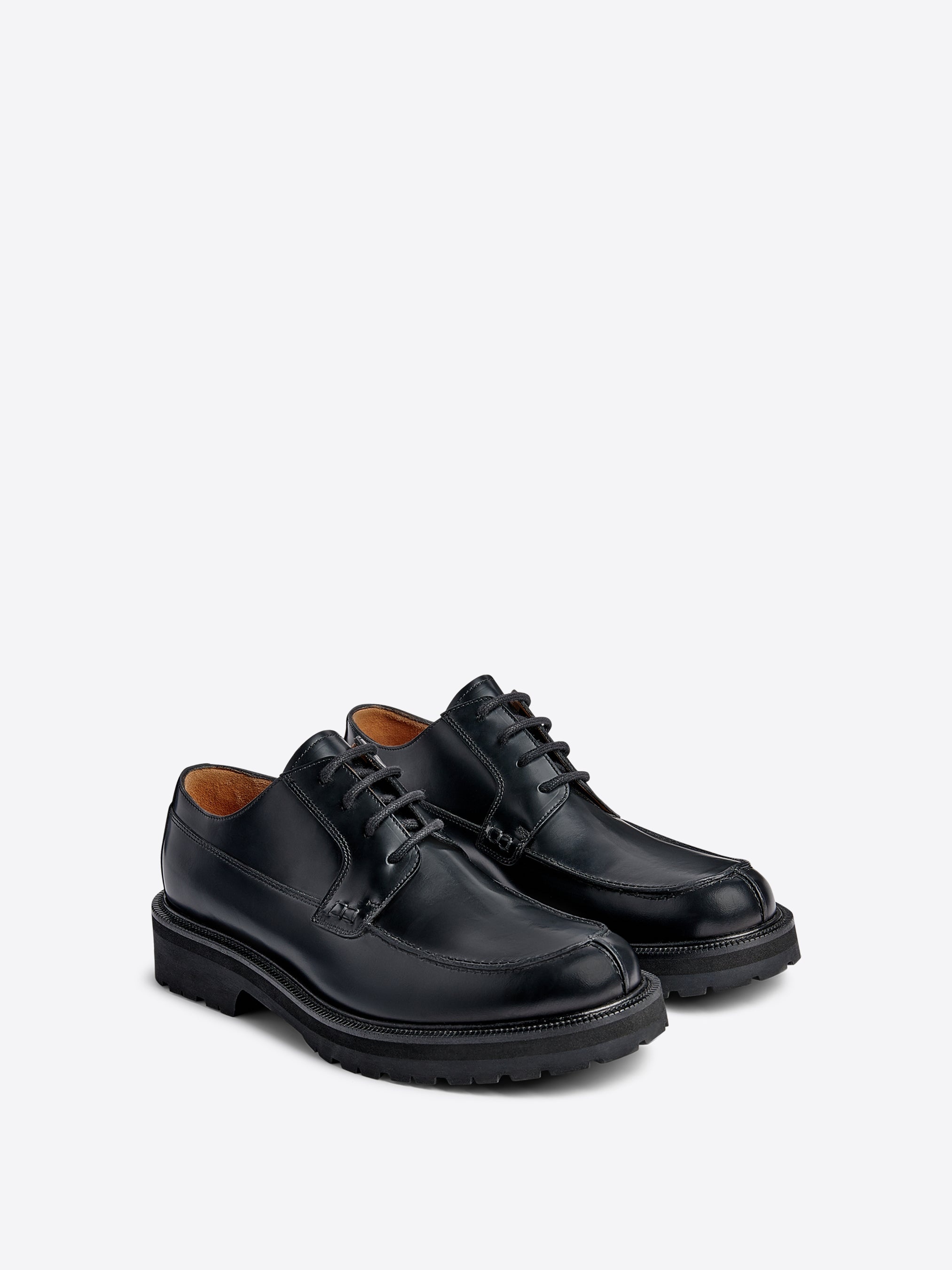 LEATHER DERBY SHOES - 3