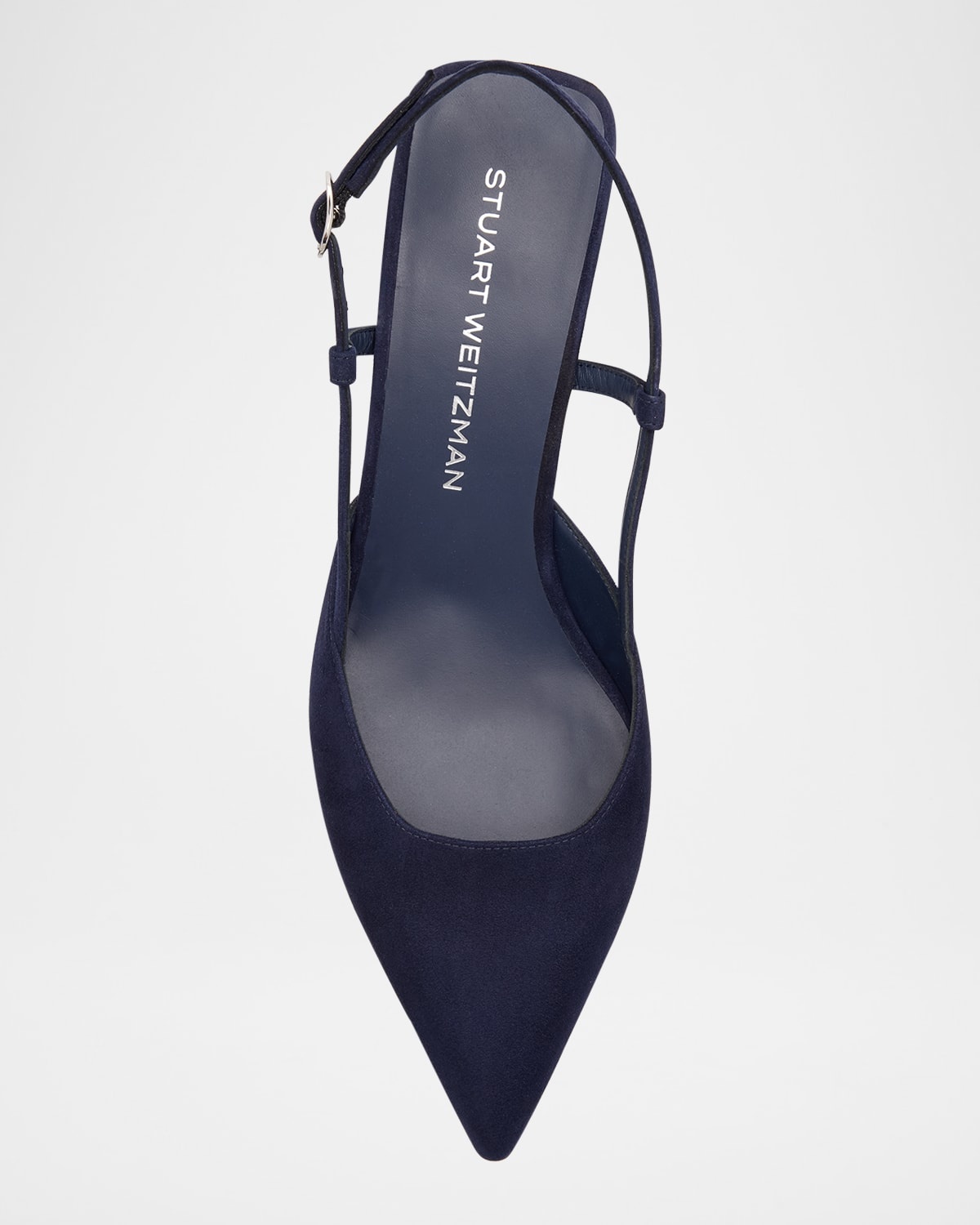 Vinnie Suede Kitten Slingback Pumps - 5