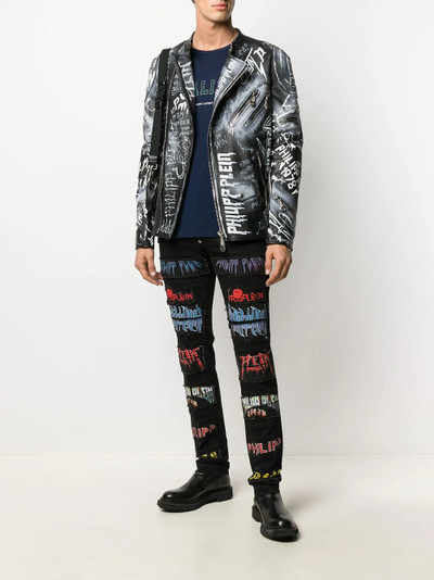 PHILIPP PLEIN Rock PP biker jacket outlook