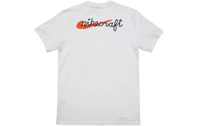 Nike Nike Solid Color Minimalistic Alphabet Logo Printing Round Neck Short Sleeve Unisex White T-Shirt DM outlook