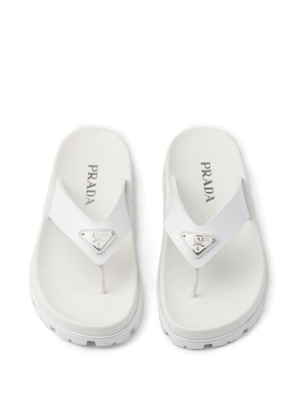 triangle-logo flip flops - 3
