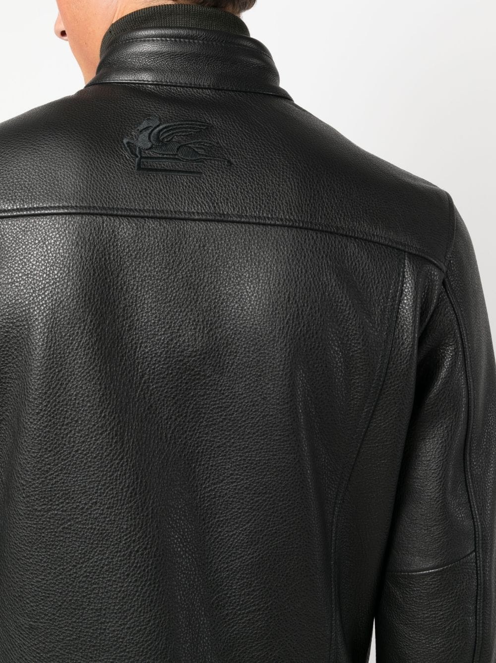 leather biker jacket - 5