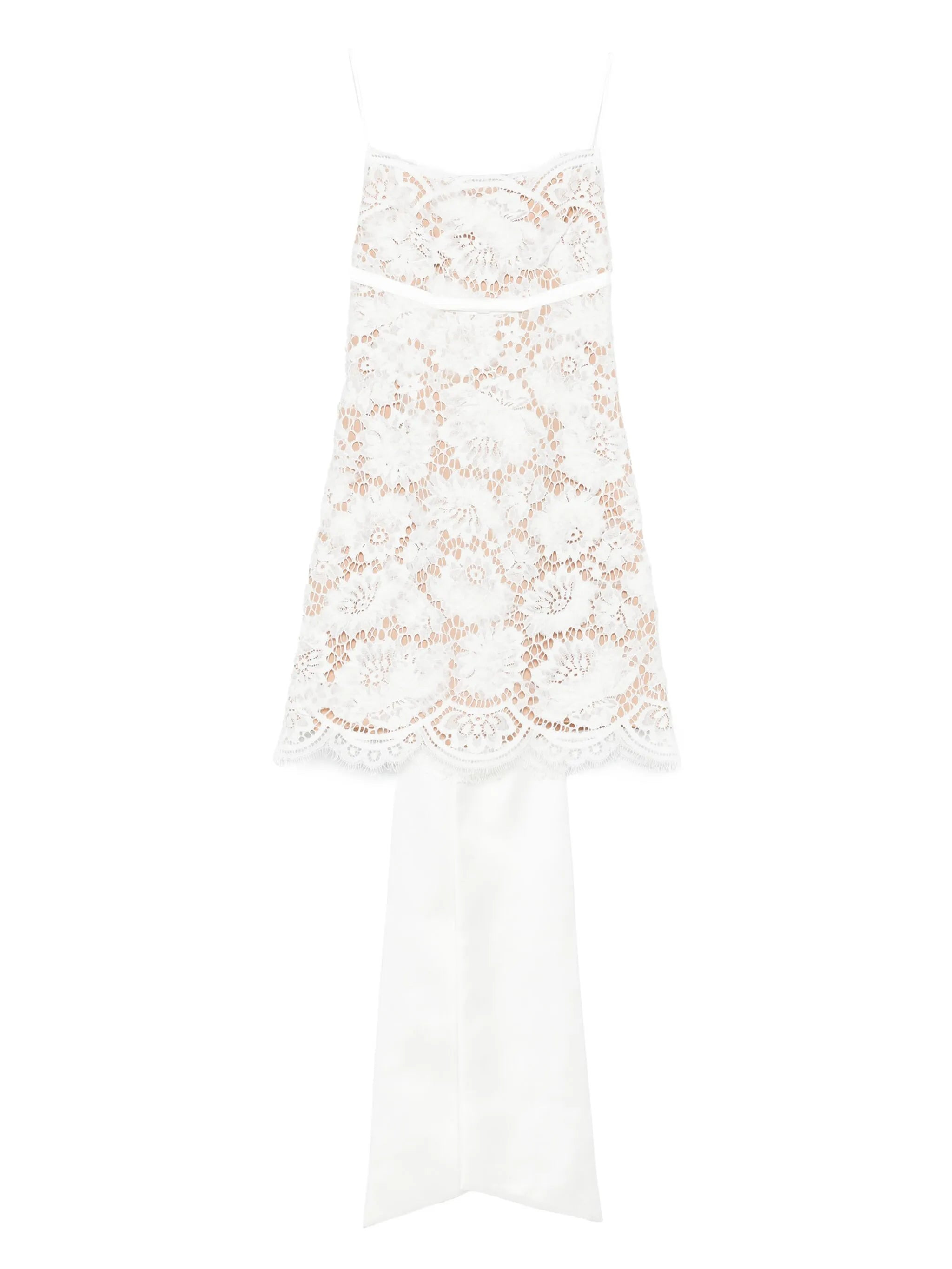 Self-portrait Lace Scalloped-hem Dress - 1