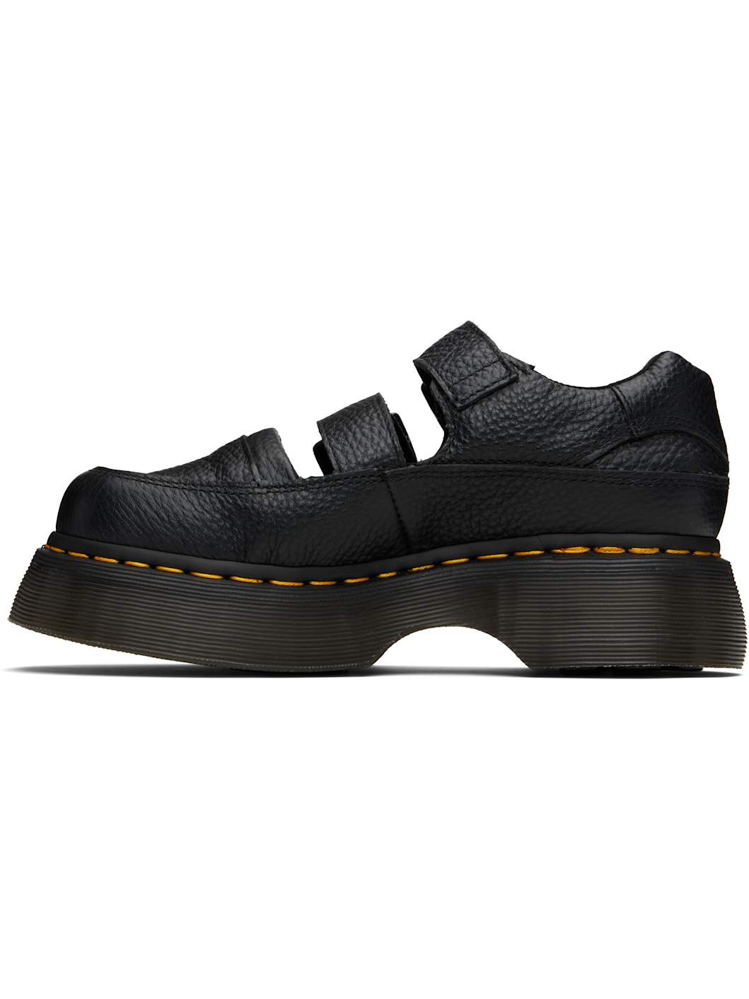 Black Buzz Mary Jane Loafers - 3
