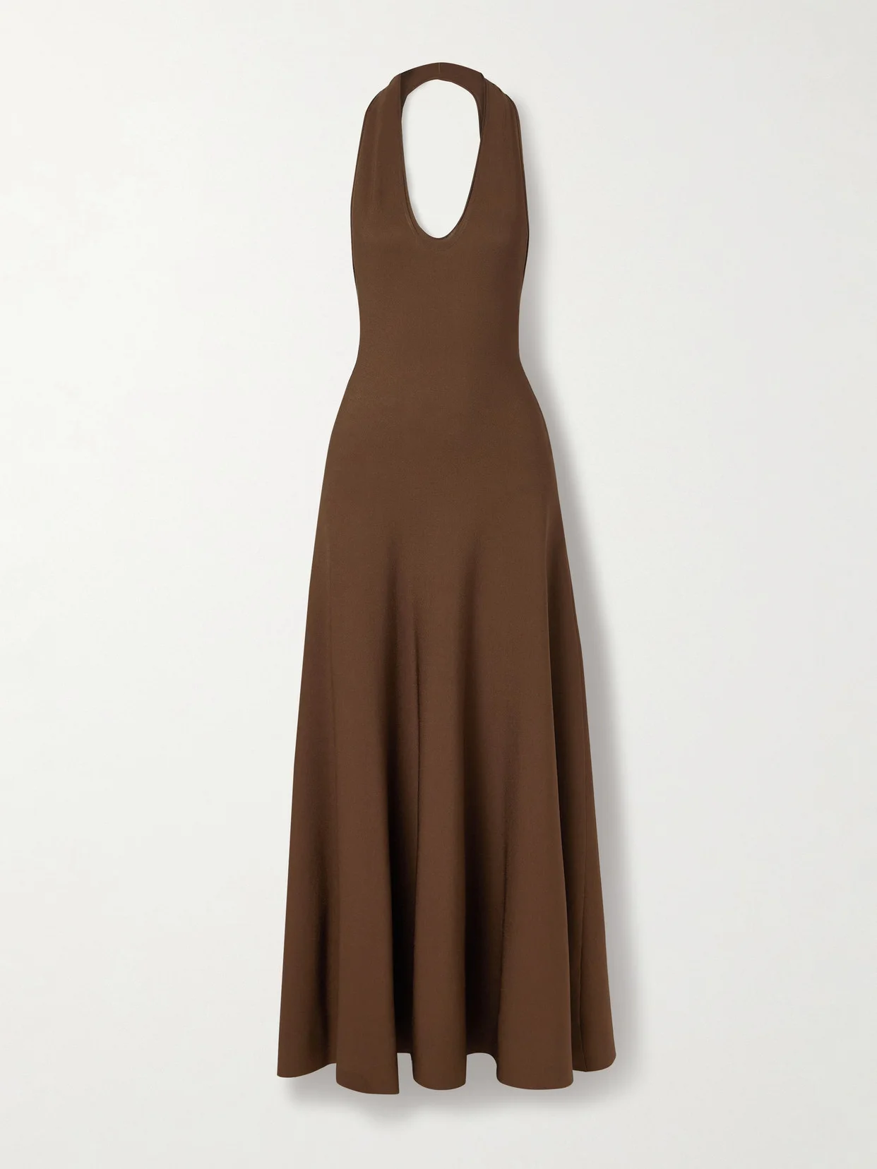 Melina Stretch-knit Halterneck Maxi Dress - 1