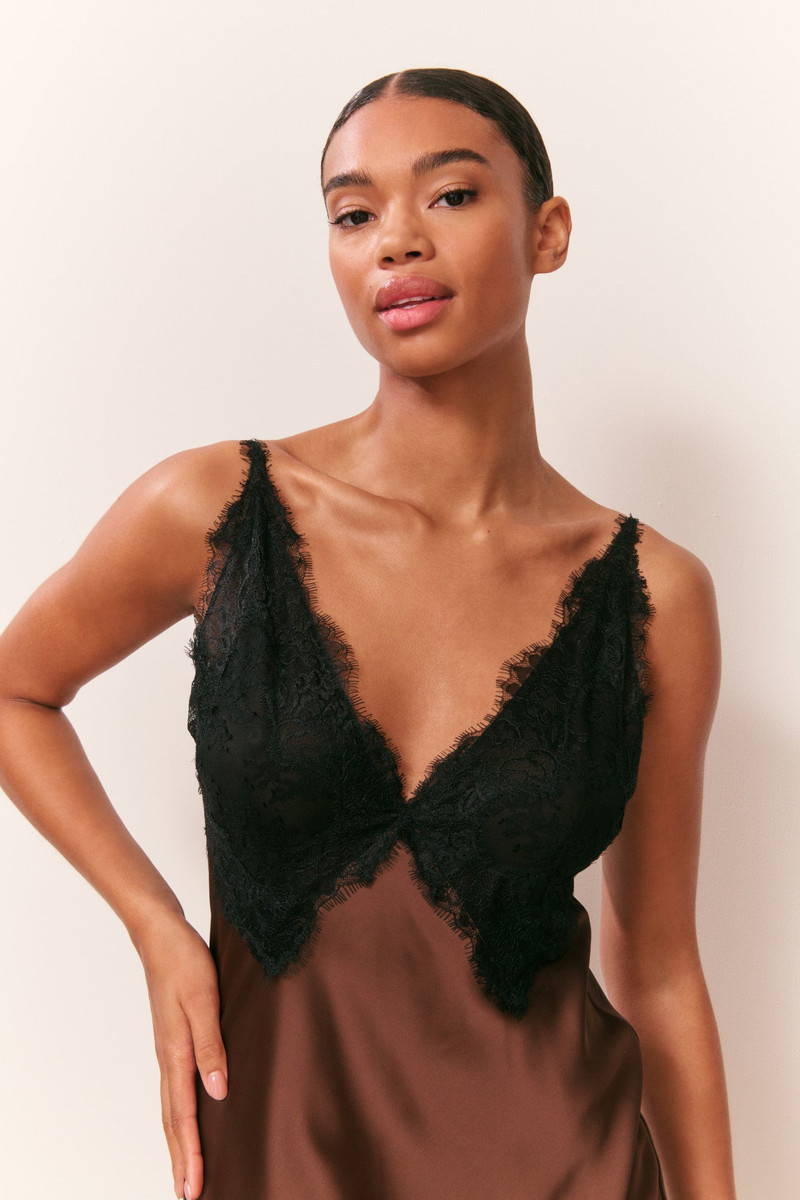 Iridia Satin Maxi Slip Dress 3
