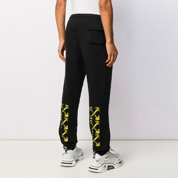 Off-White Mens Arrows Sketch Logo Casual Sports Pants OMCH026F19E300101060 - 4