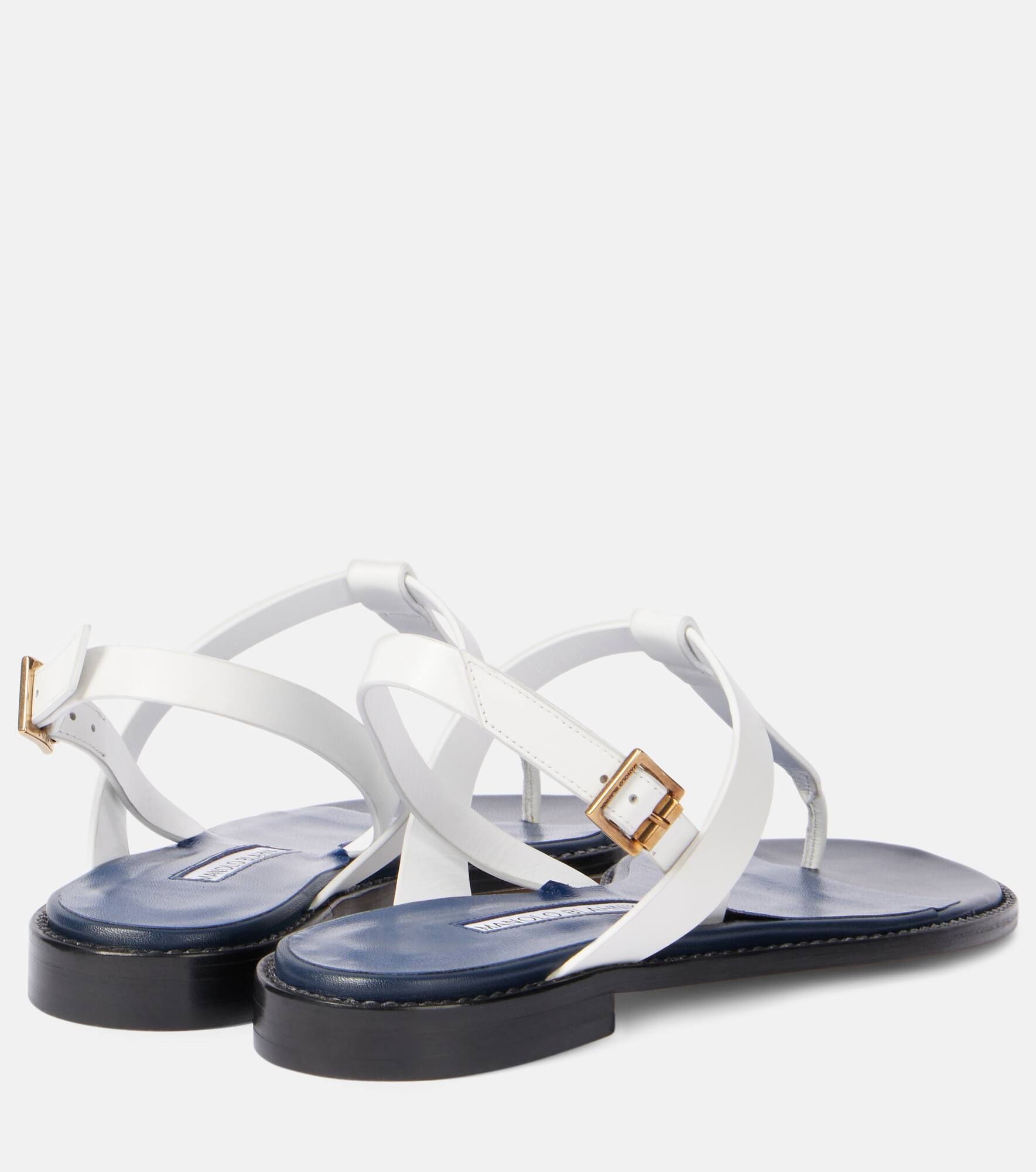 Hata leather thong sandals - 2