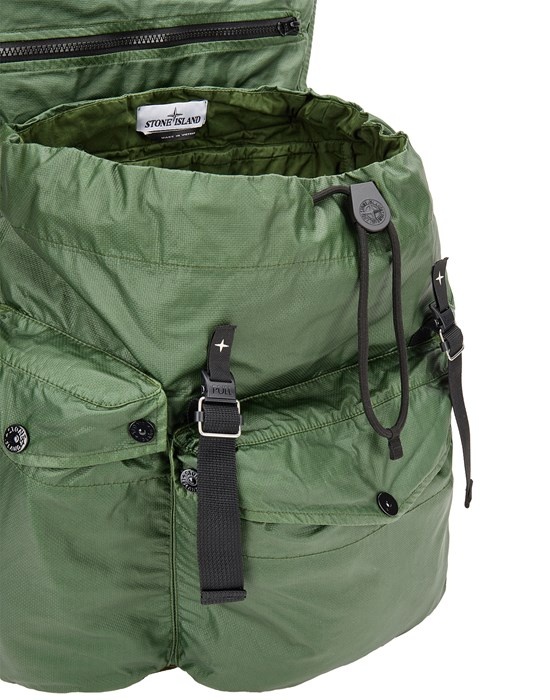 90370 MUSSOLA GOMMATA CANVAS_GARMENT DYED OLIVE GREEN - 5