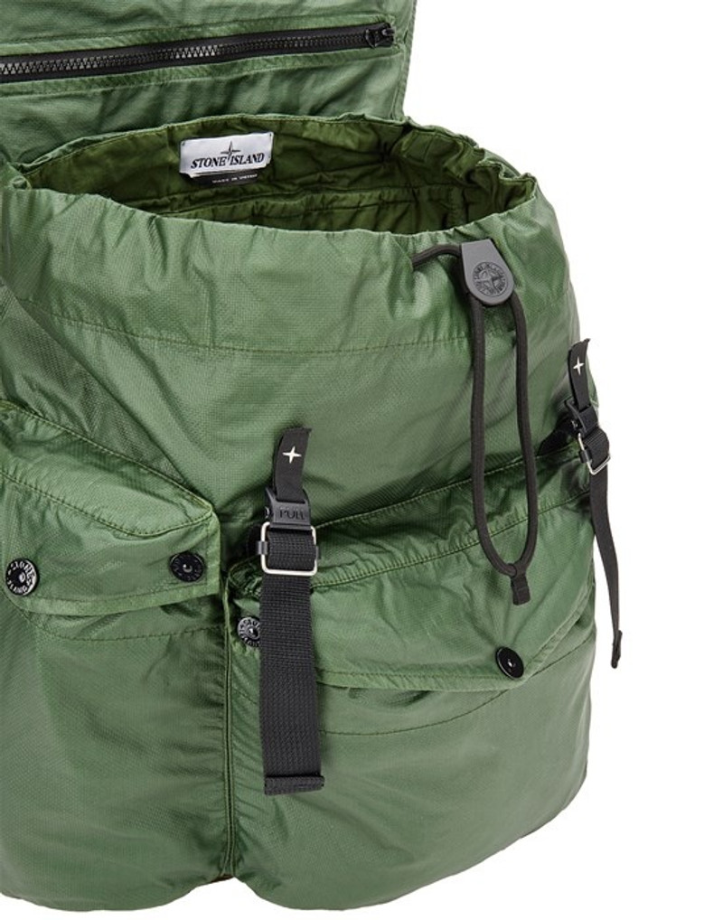 90370 MUSSOLA GOMMATA CANVAS_GARMENT DYED OLIVE GREEN 5