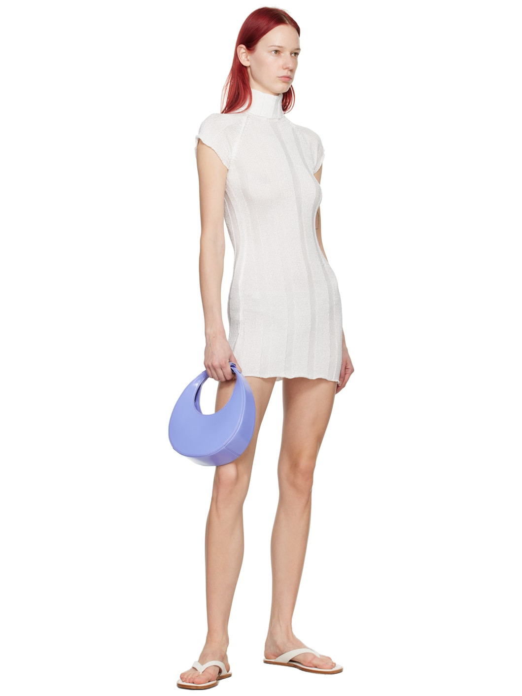 White Dante Thong Sandals - 5