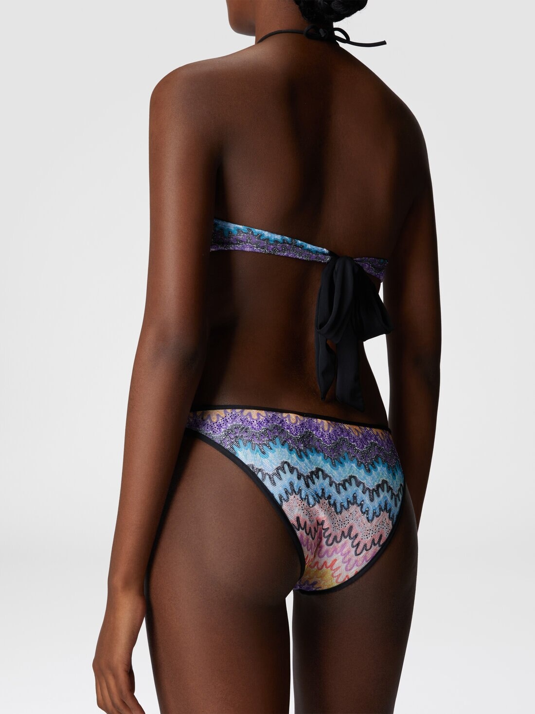 Bandeau trikini with double ties - 5