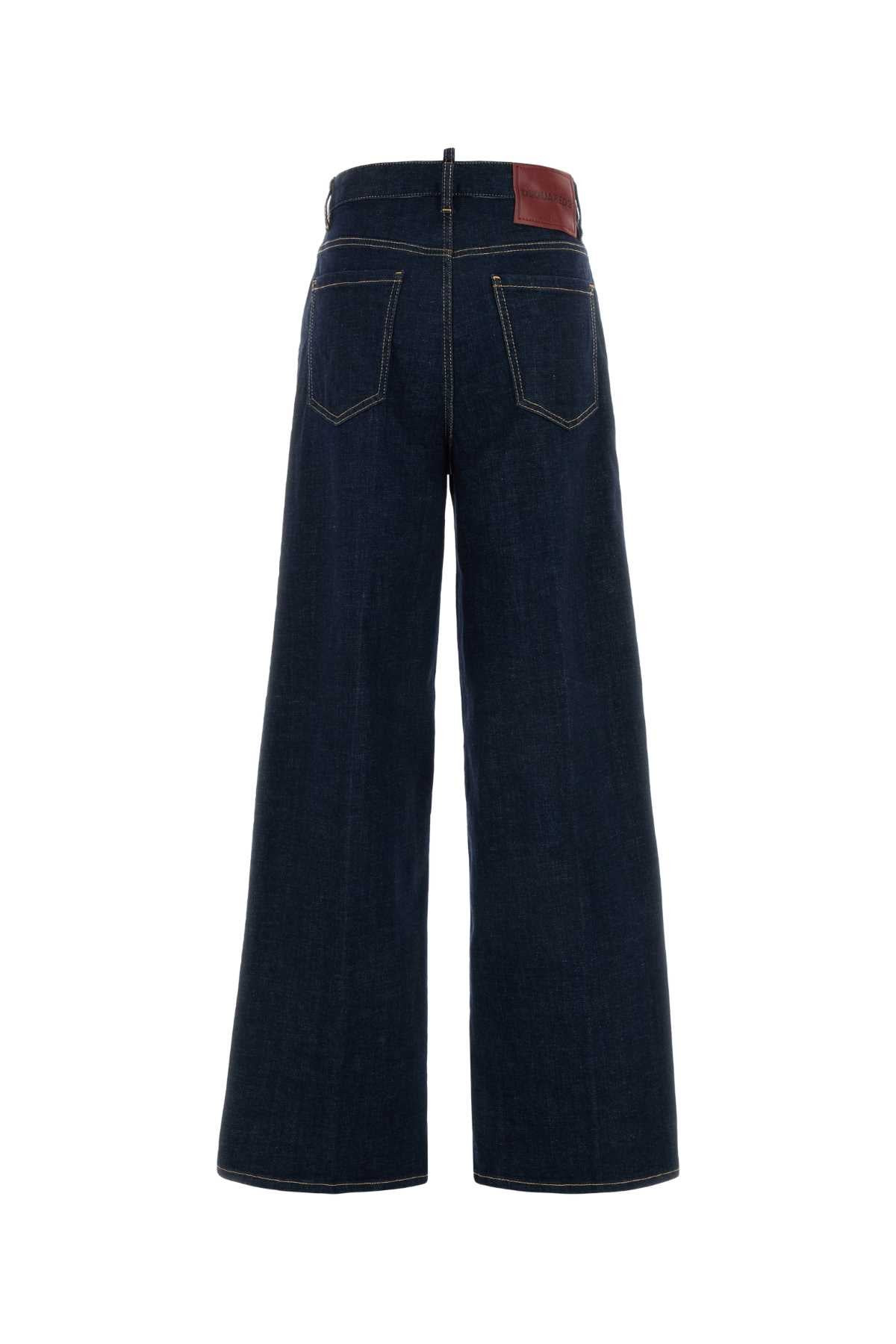 Dsquared Women Stretch Denim Traveller Wide-Leg Jeans - 2
