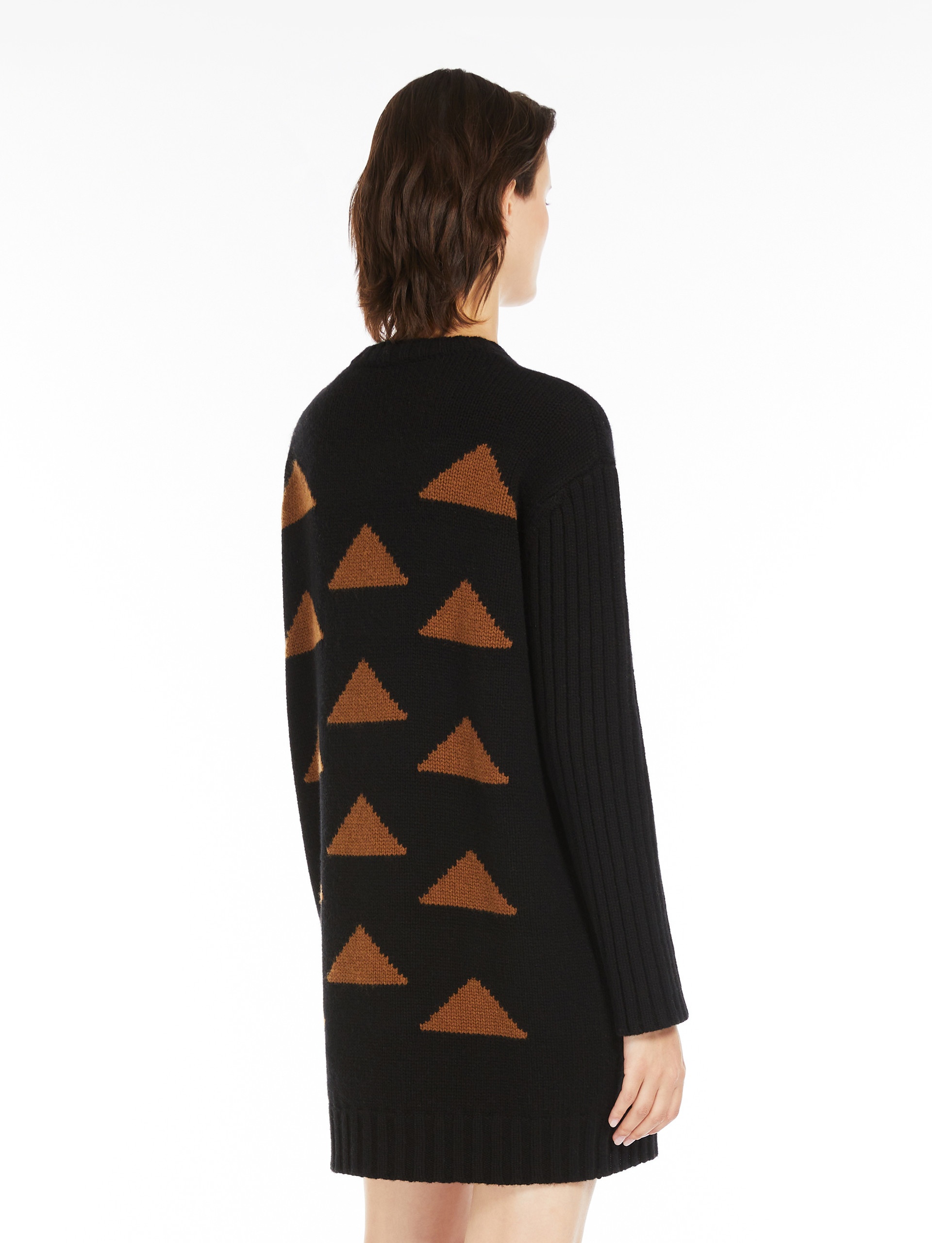 MARACAS Intarsia wool and cashmere dress - 4
