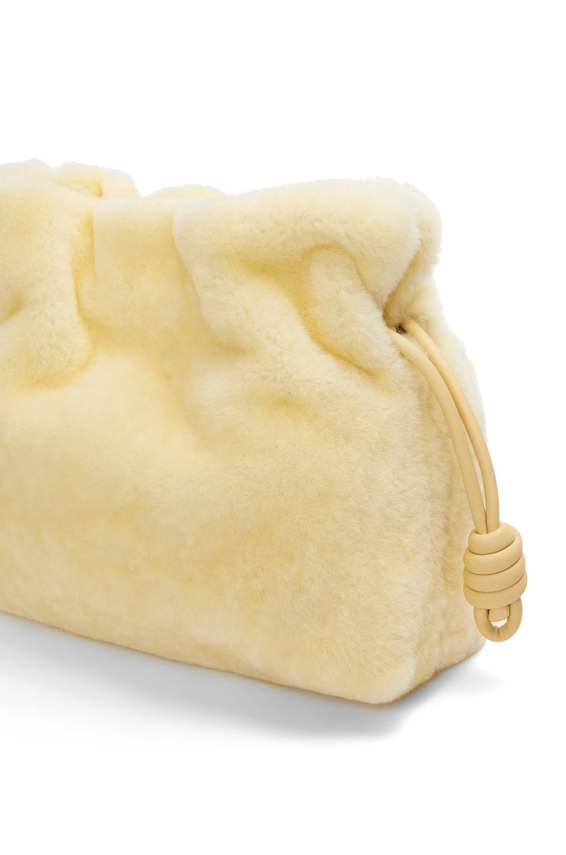 Flamenco clutch in shearling 8