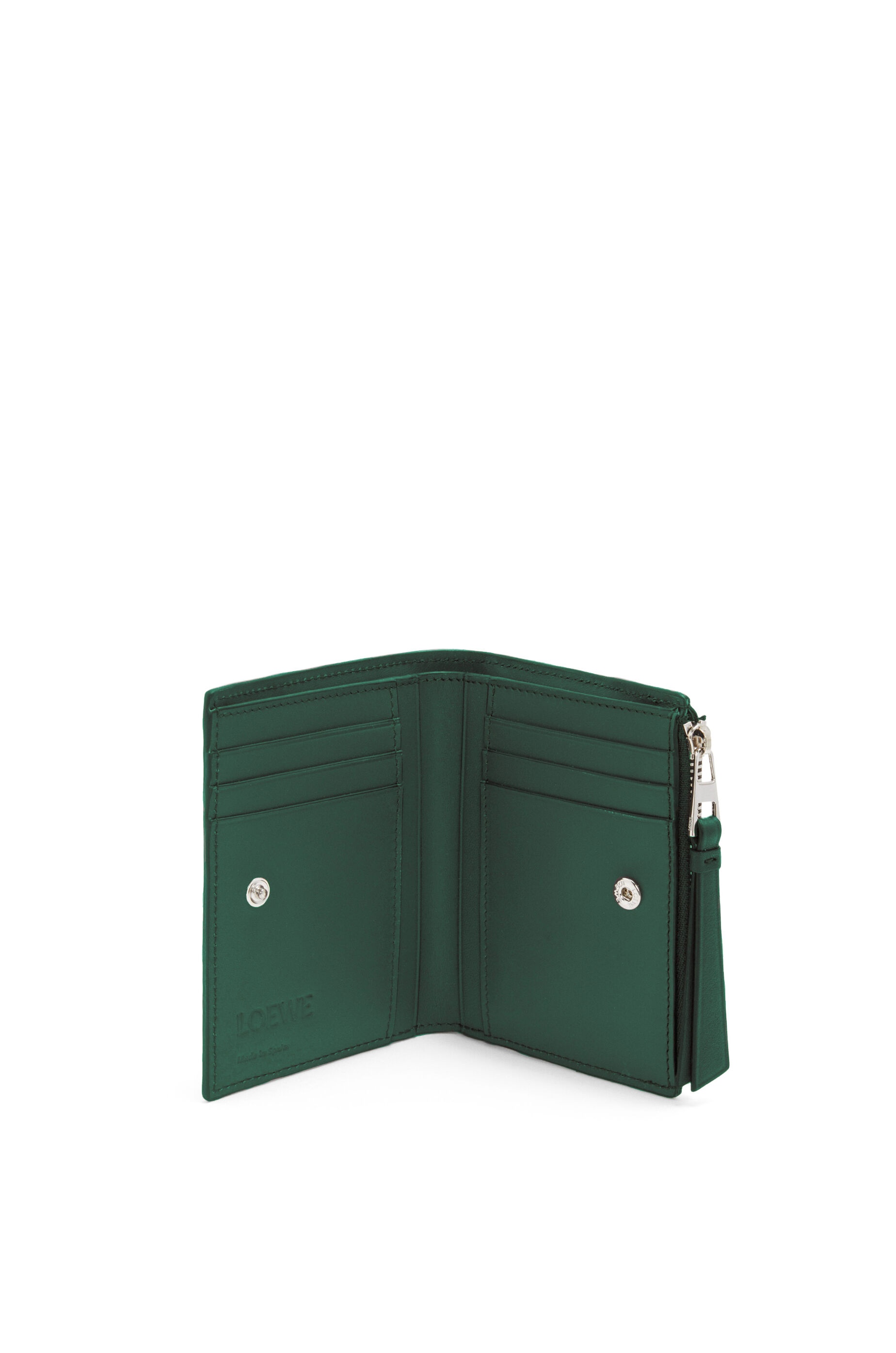 Puzzle slim compact wallet in classic calfskin - 2
