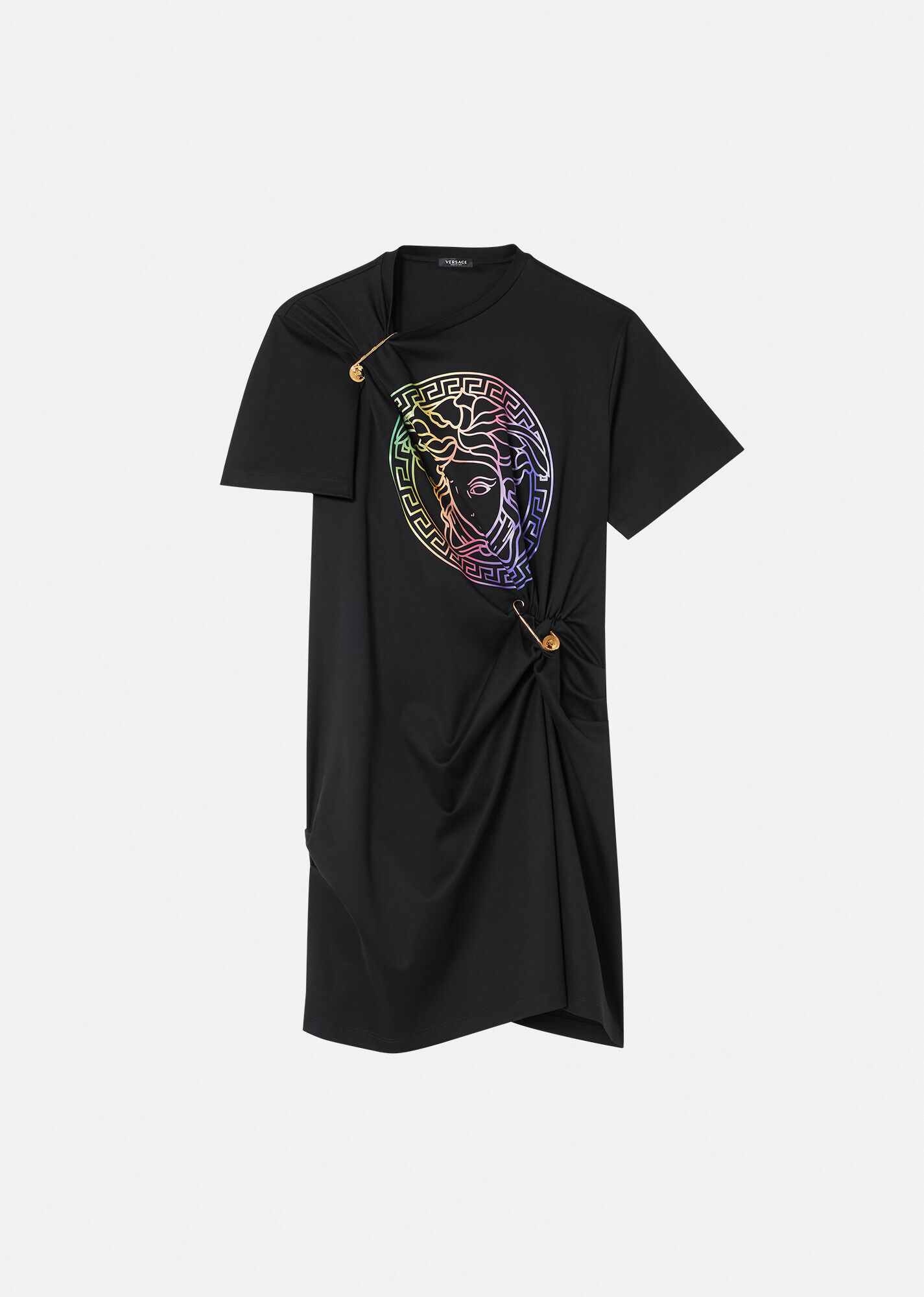 Medusa Gathered T-Shirt Dress - 1