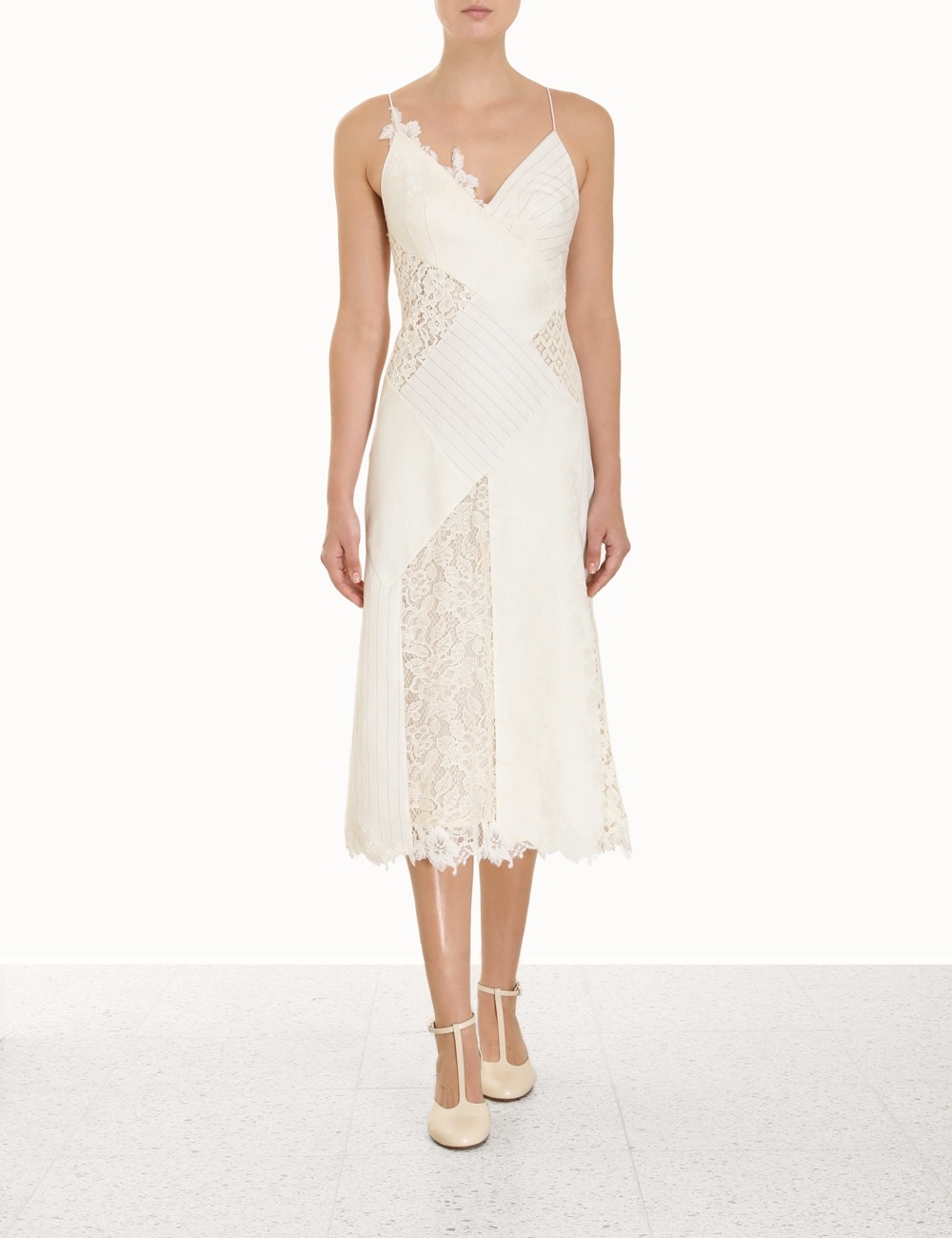 Zimmermann LUMINOSITY PATCH LACE DRESS | REVERSIBLE