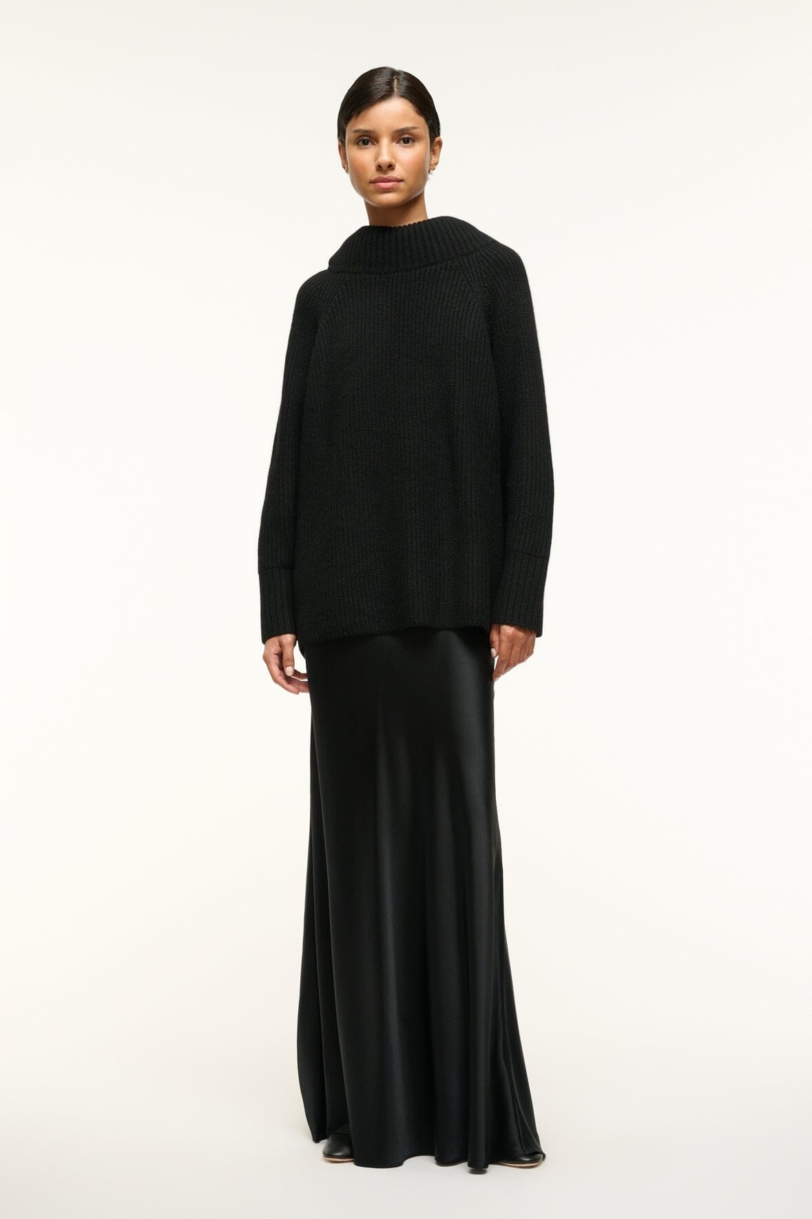 STAUD WAVERLY SWEATER BLACK - 4