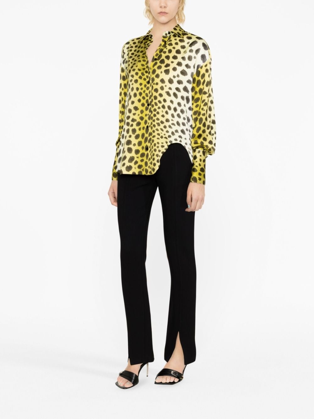 cheetah-print long-sleeve shirt - 3