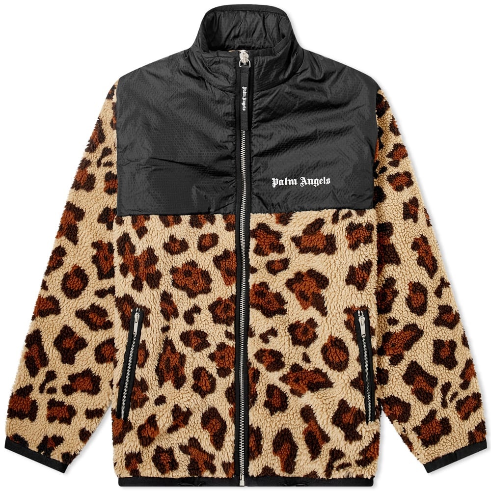 Palm Angels Animal Sherpa Fleece Jacket - 1