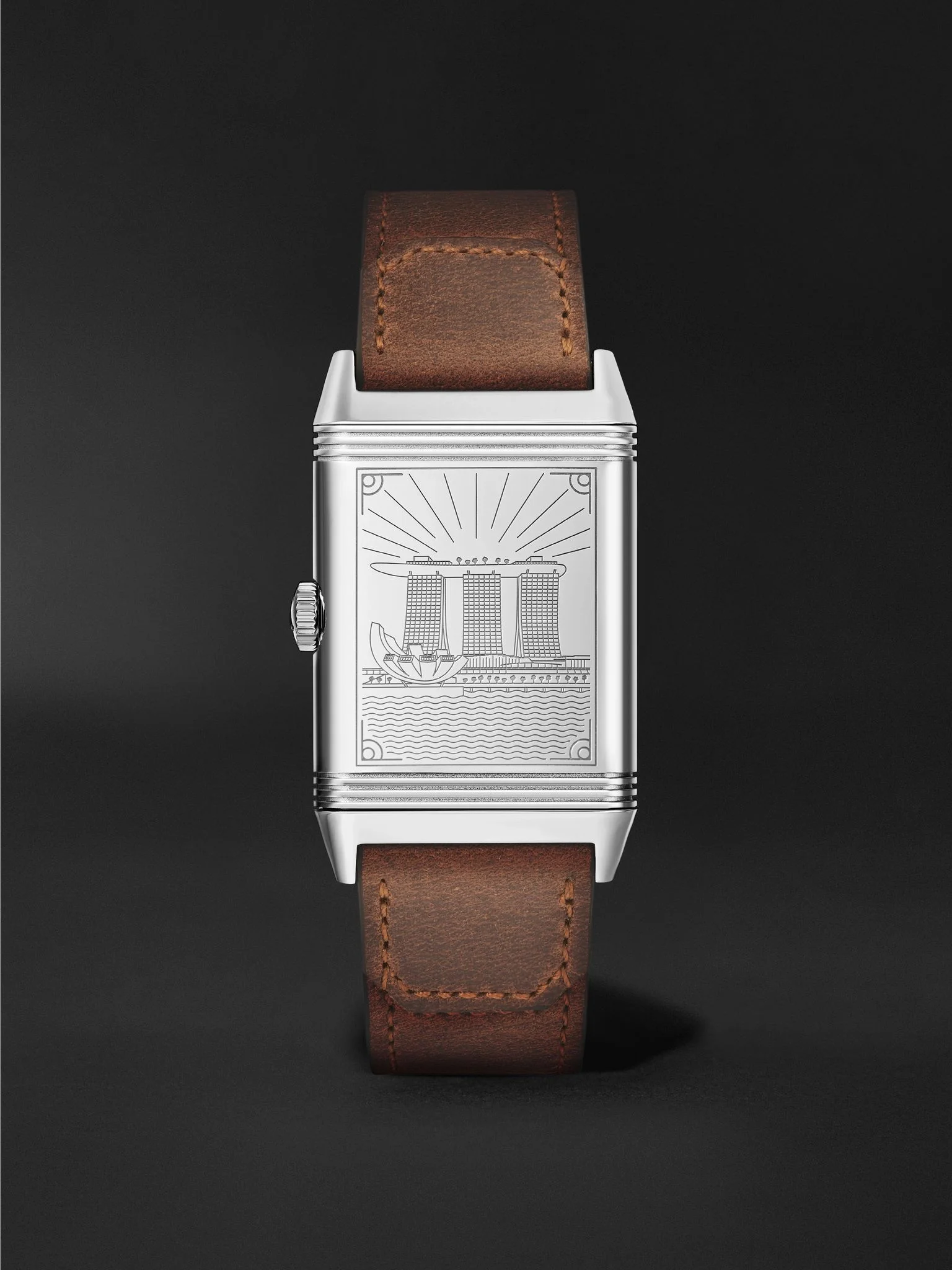Reverso Classic Large Small Seconds Singapore Hand-Wound Stainless Steel Watch, Ref. Q385852G Silver - 1