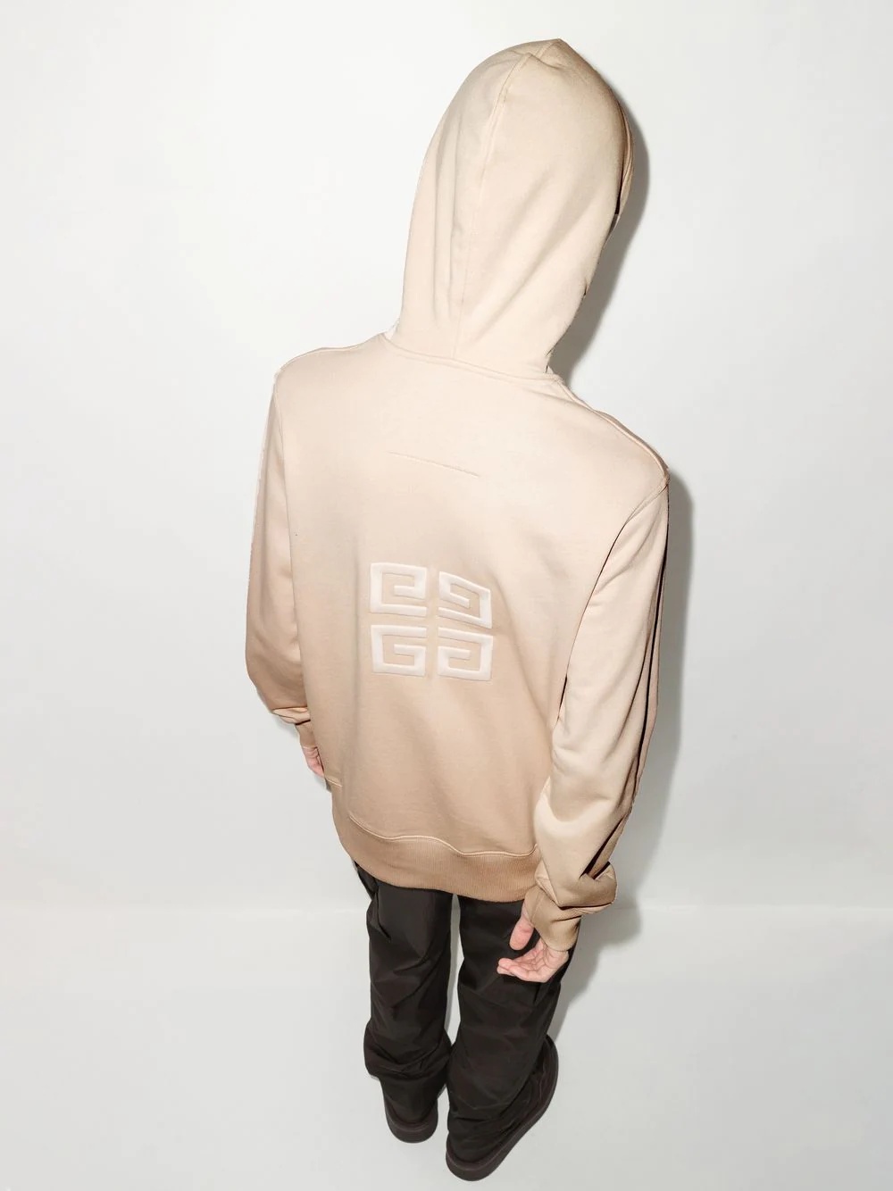 logo-embroidered hoodie - 3